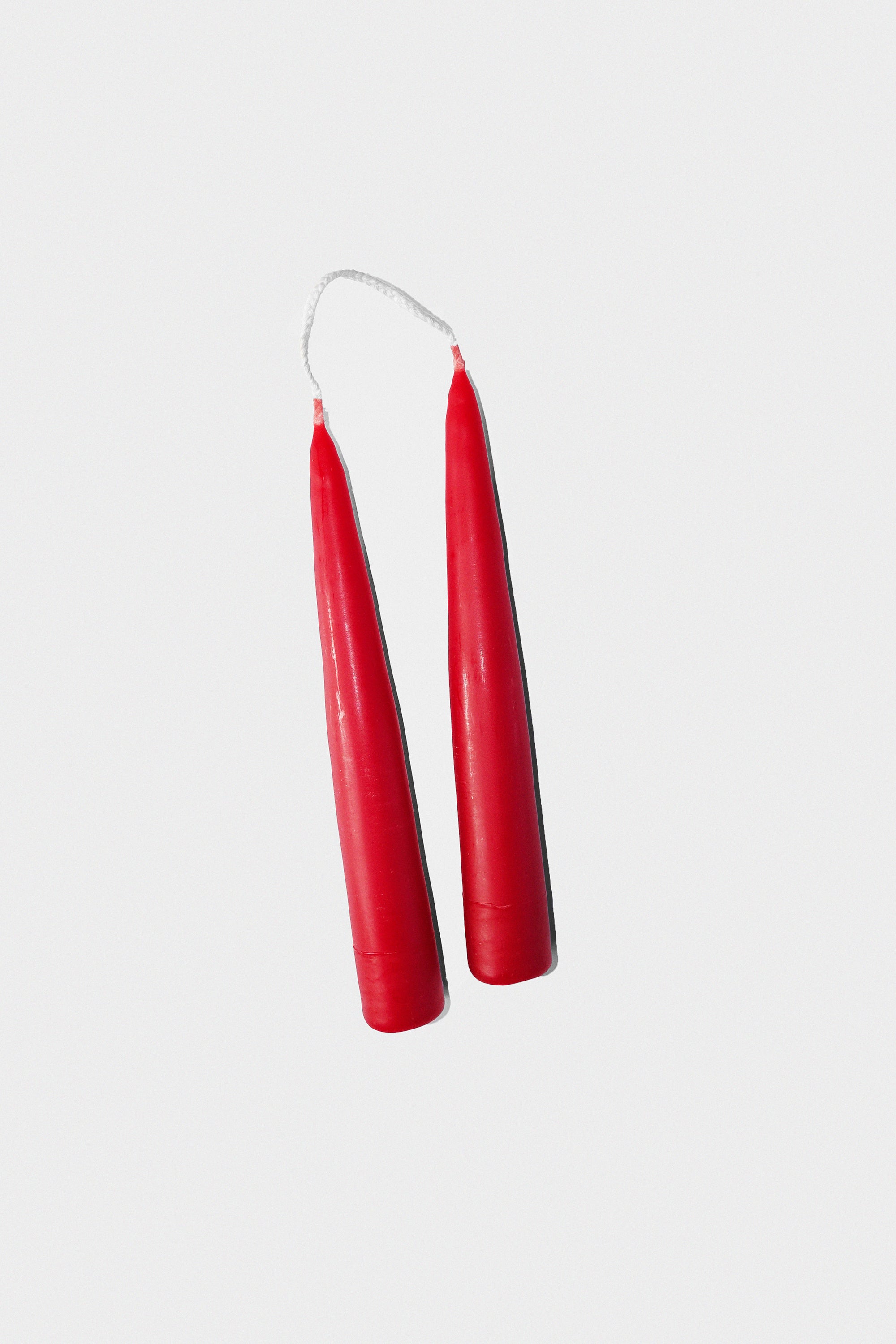 06" Taper Candles in Red Red