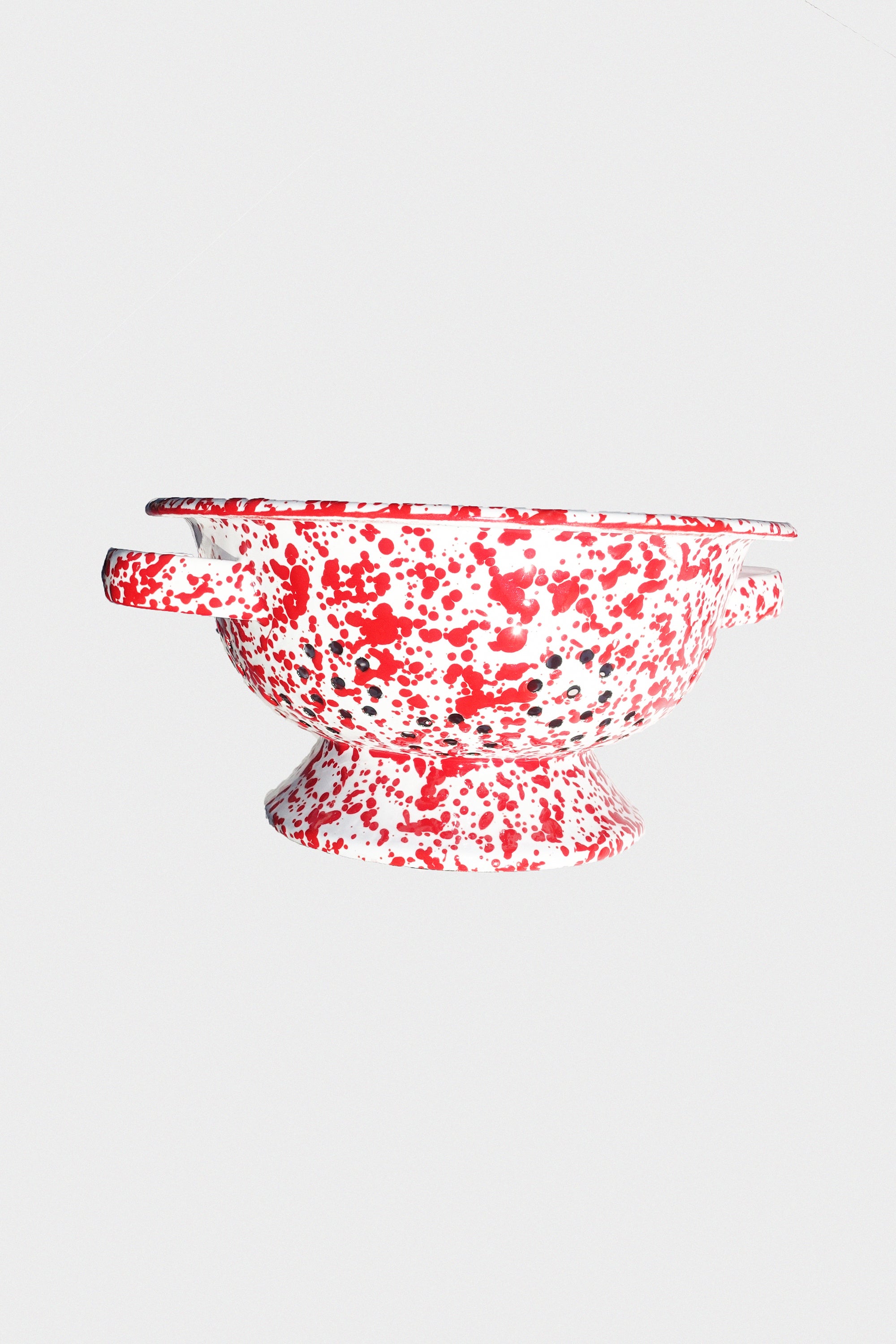 Small Berry Colander in Red Splatter