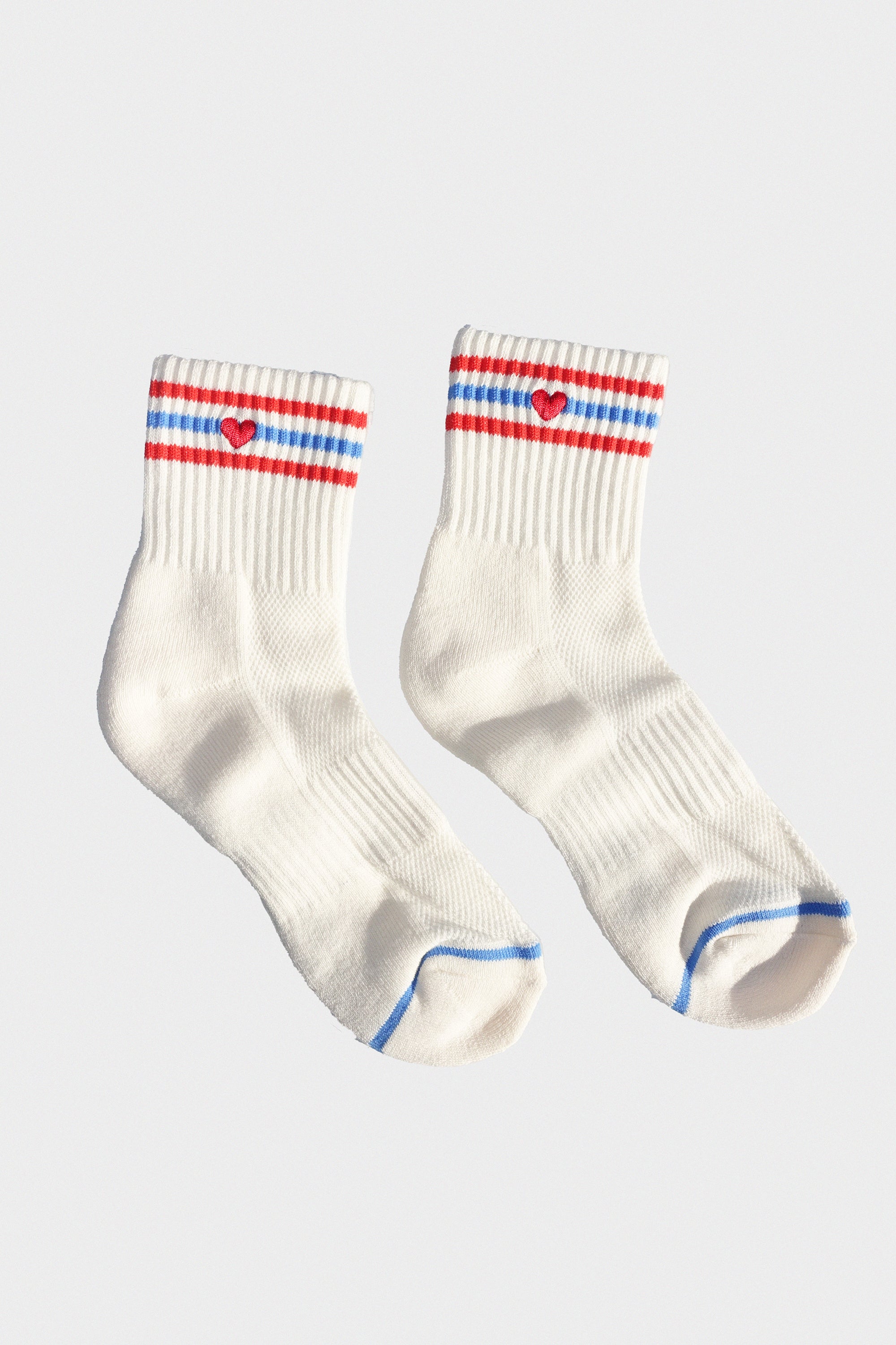 Embroidered Girlfriend Socks in Leche