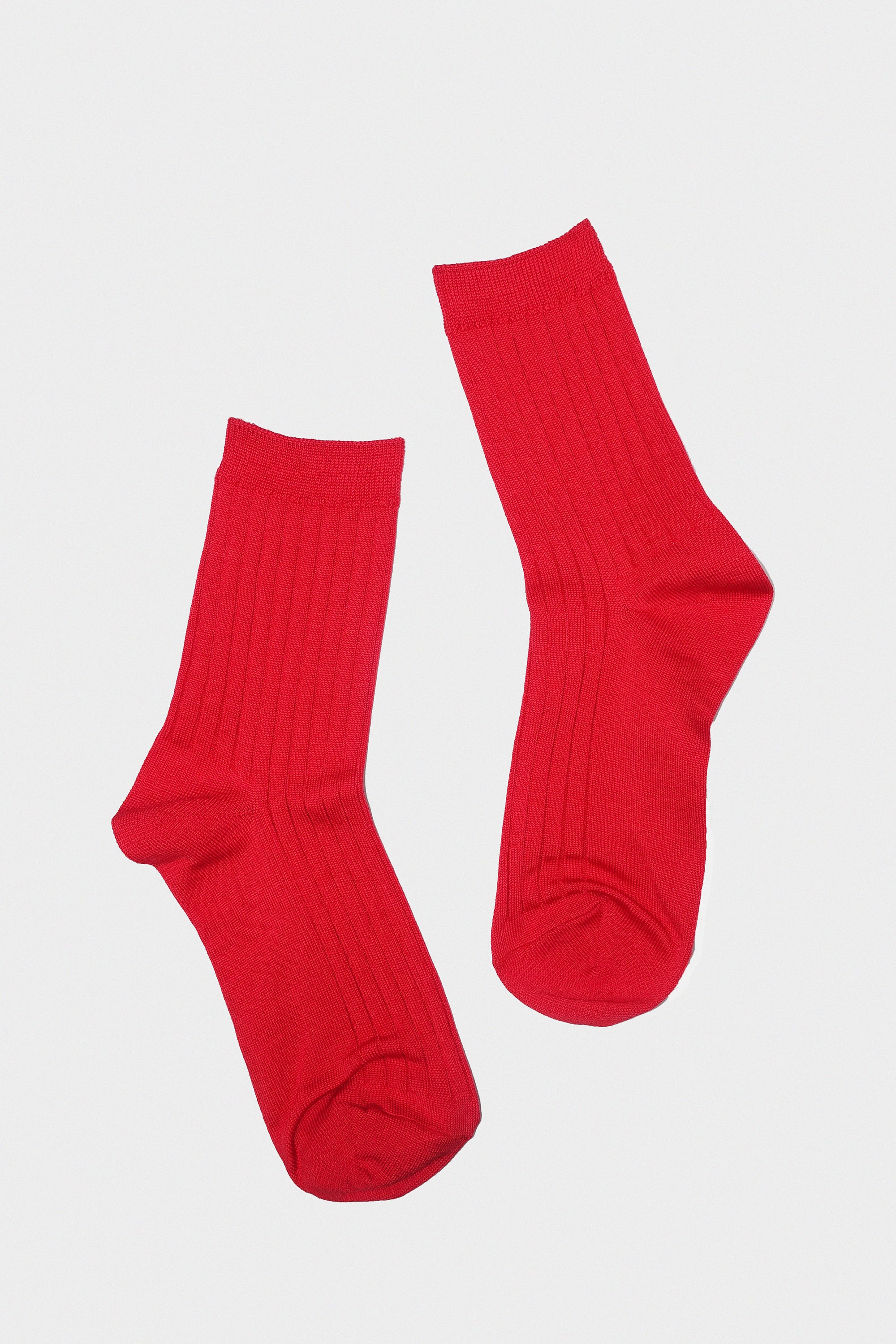 Her Socks in Classic Red