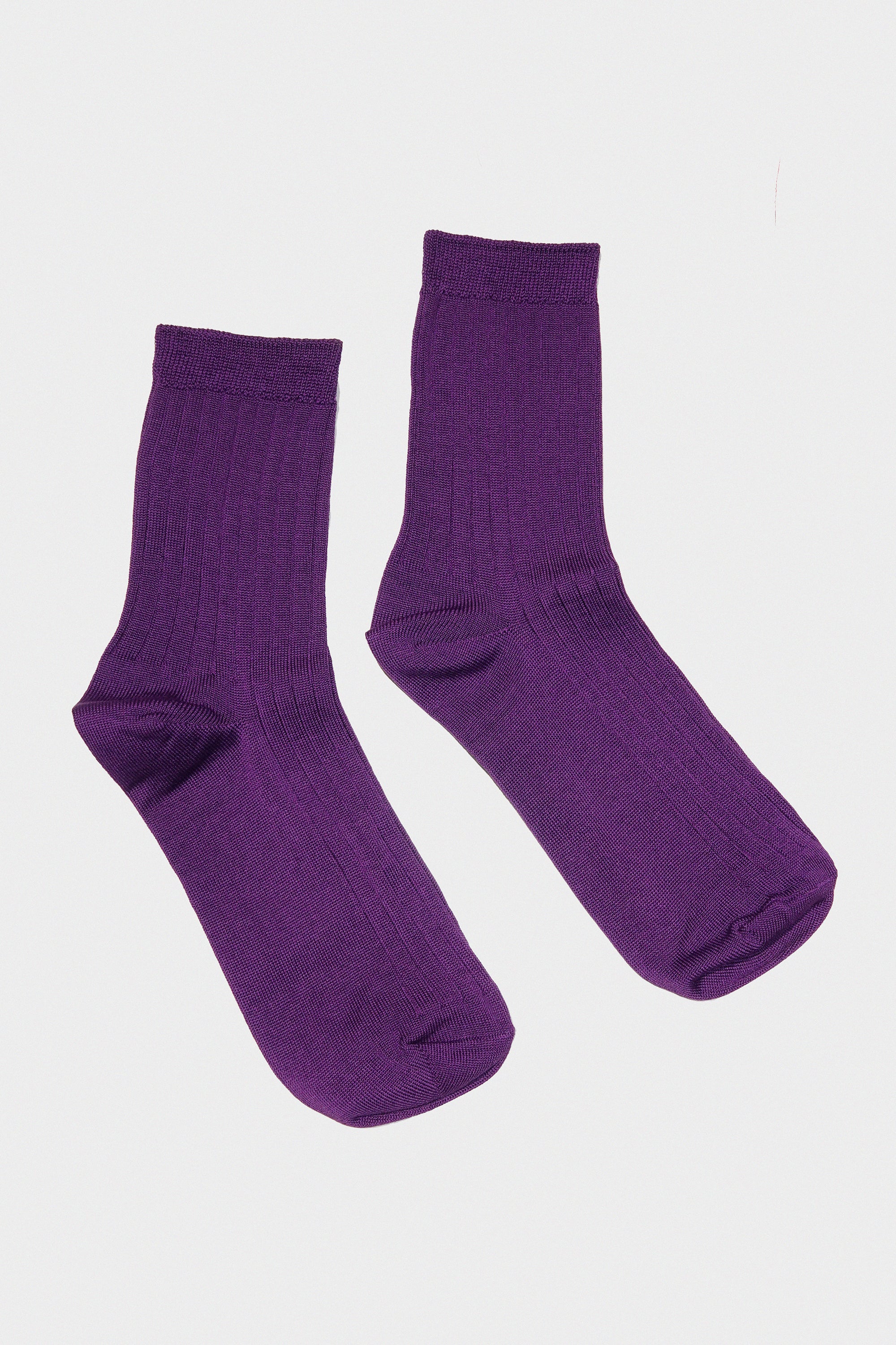 Her Socks in Eggplant by Le Bon Shoppe
