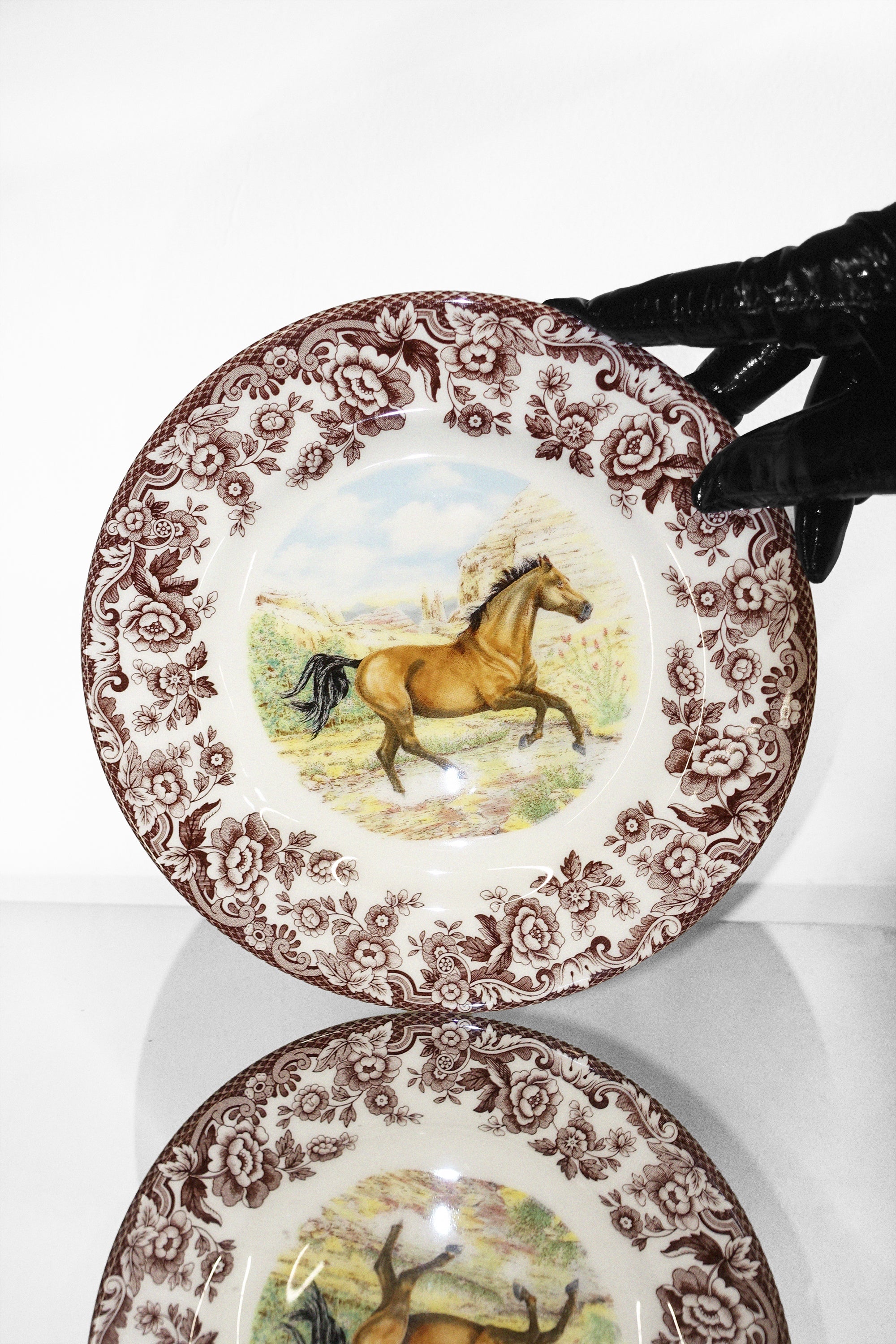 Woodland Horses 8" Salad Plate in Quarter Horse