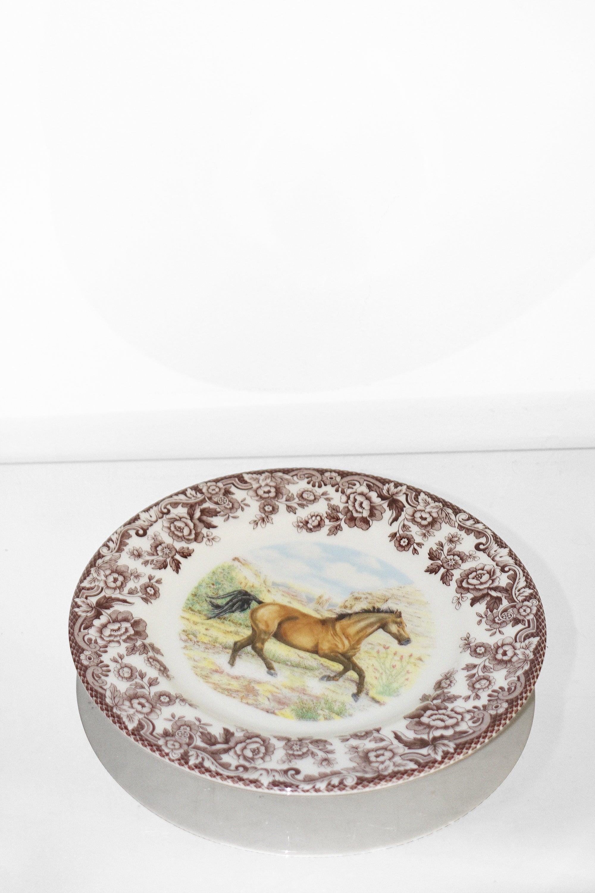Woodland Horses 8" Salad Plate in Quarter Horse