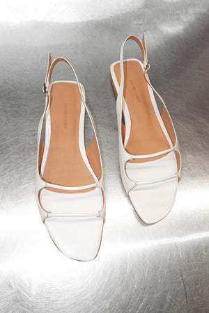 Veluza Sandal in White by Rachel Comey