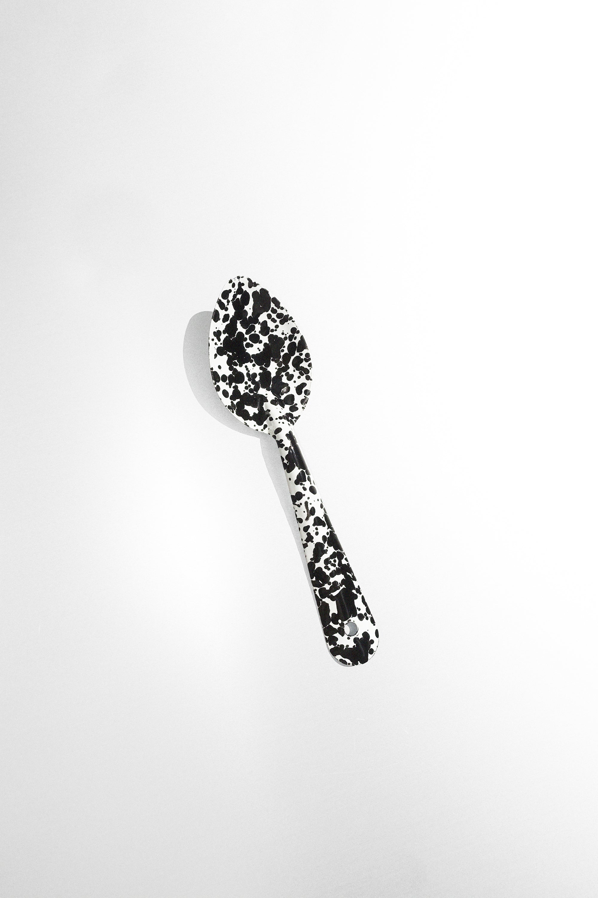 Medium Spoon in Black Splatter
