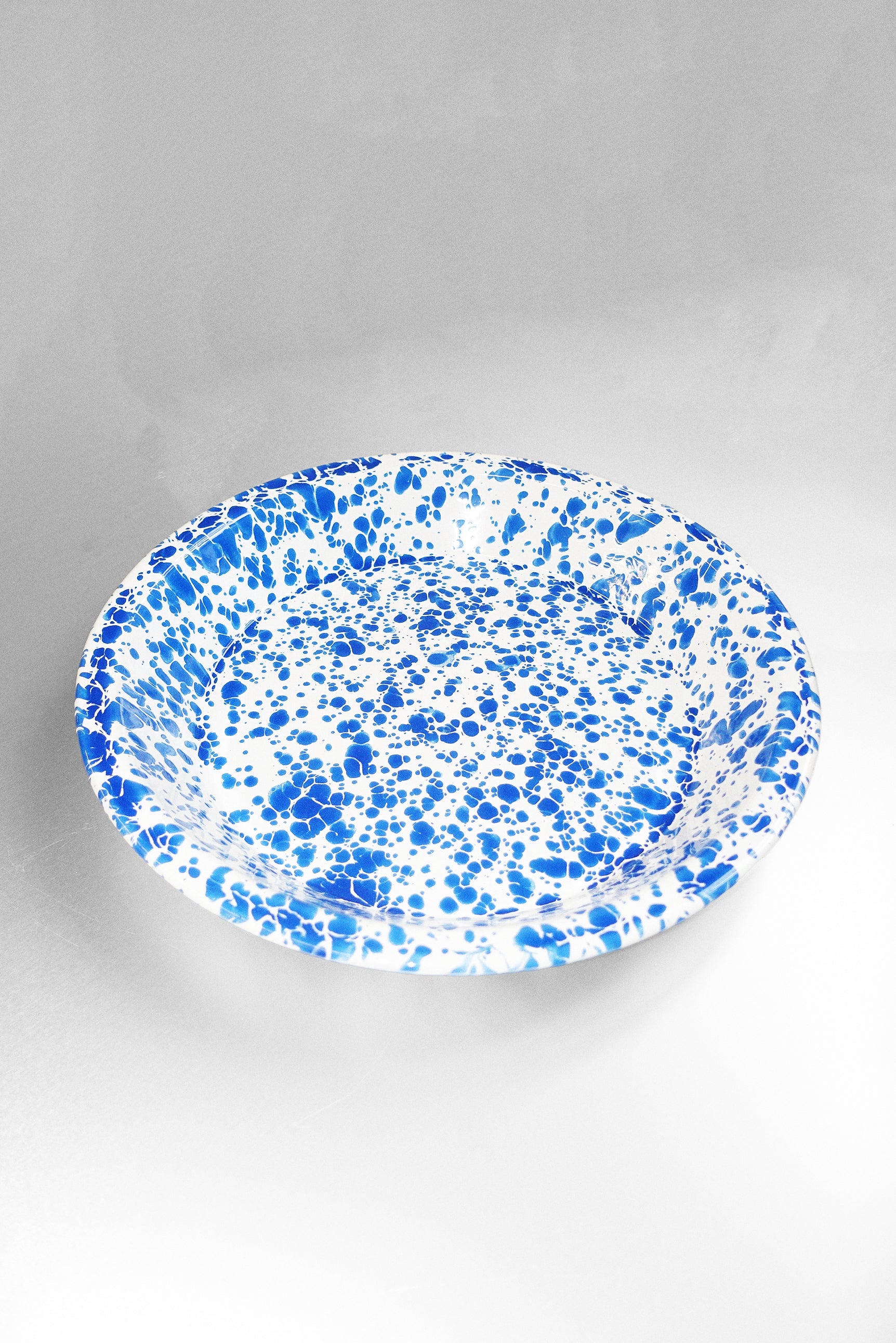 Pie Plate in Blue Splatter