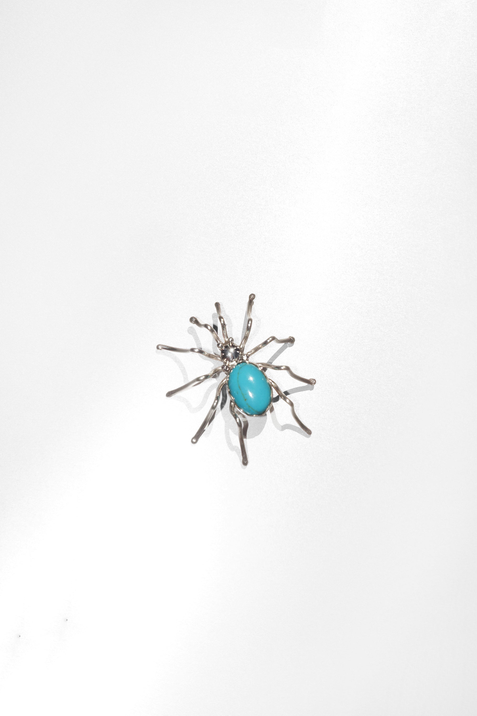 Turquoise Spider Pin