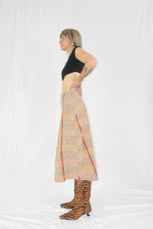 Camden Skirt in Boucle Blanket Plaid by Caron Callahan