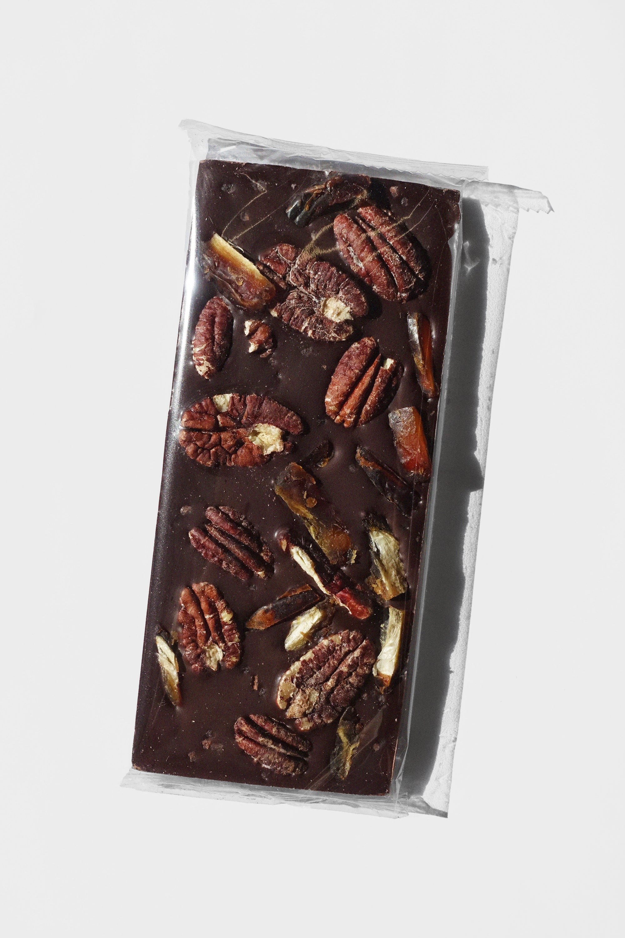 Medjool Date, Pecan, Himalayan Salt: Date Sweetened Chocolate Bar by Spring & Mulberry
