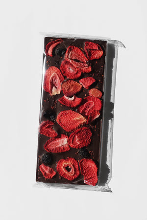 Mixed Berry: Date Sweetened Chocolate Bar by Spring & Mulberry