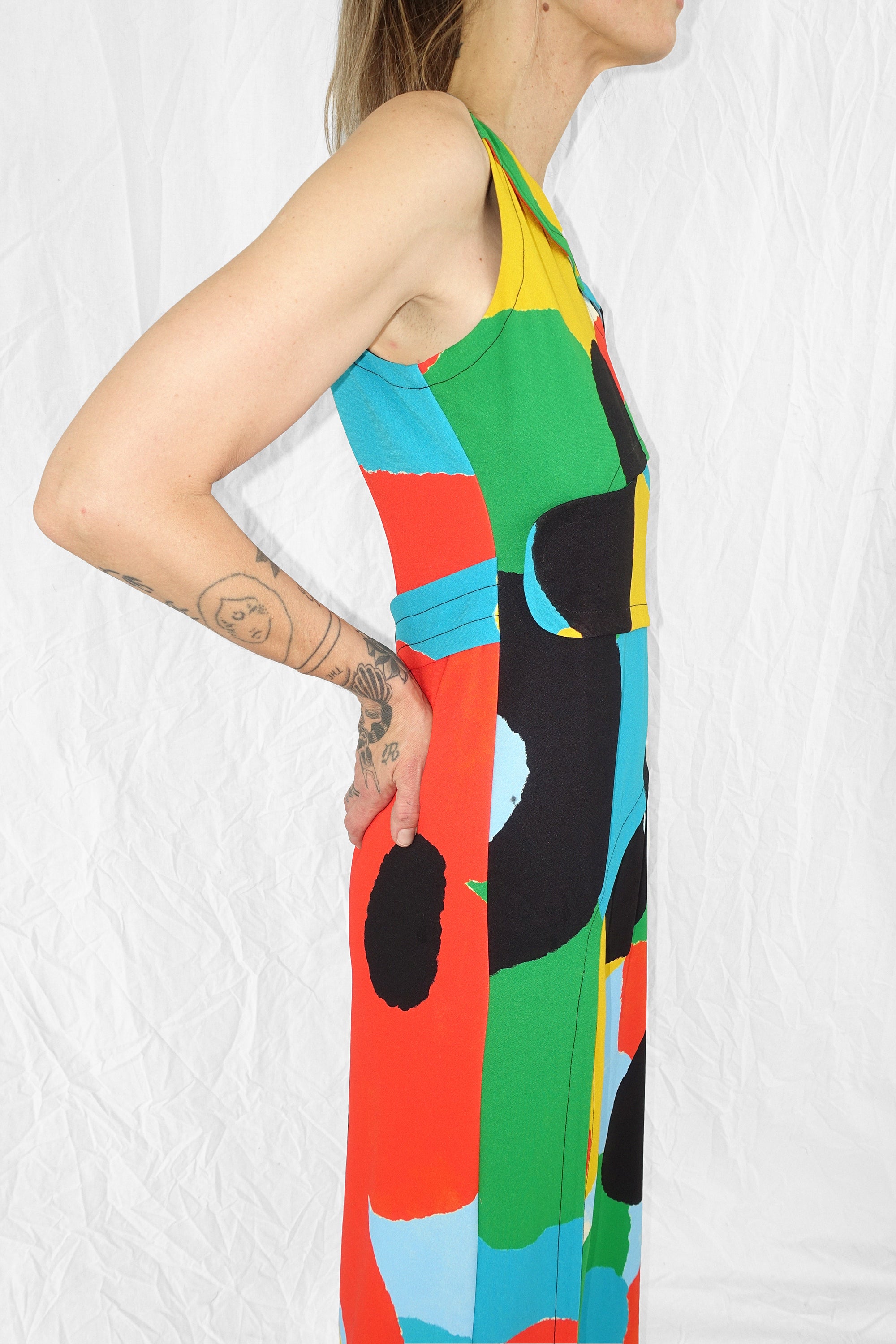 Puzzle Dress in Wax Dot by Simon Miller