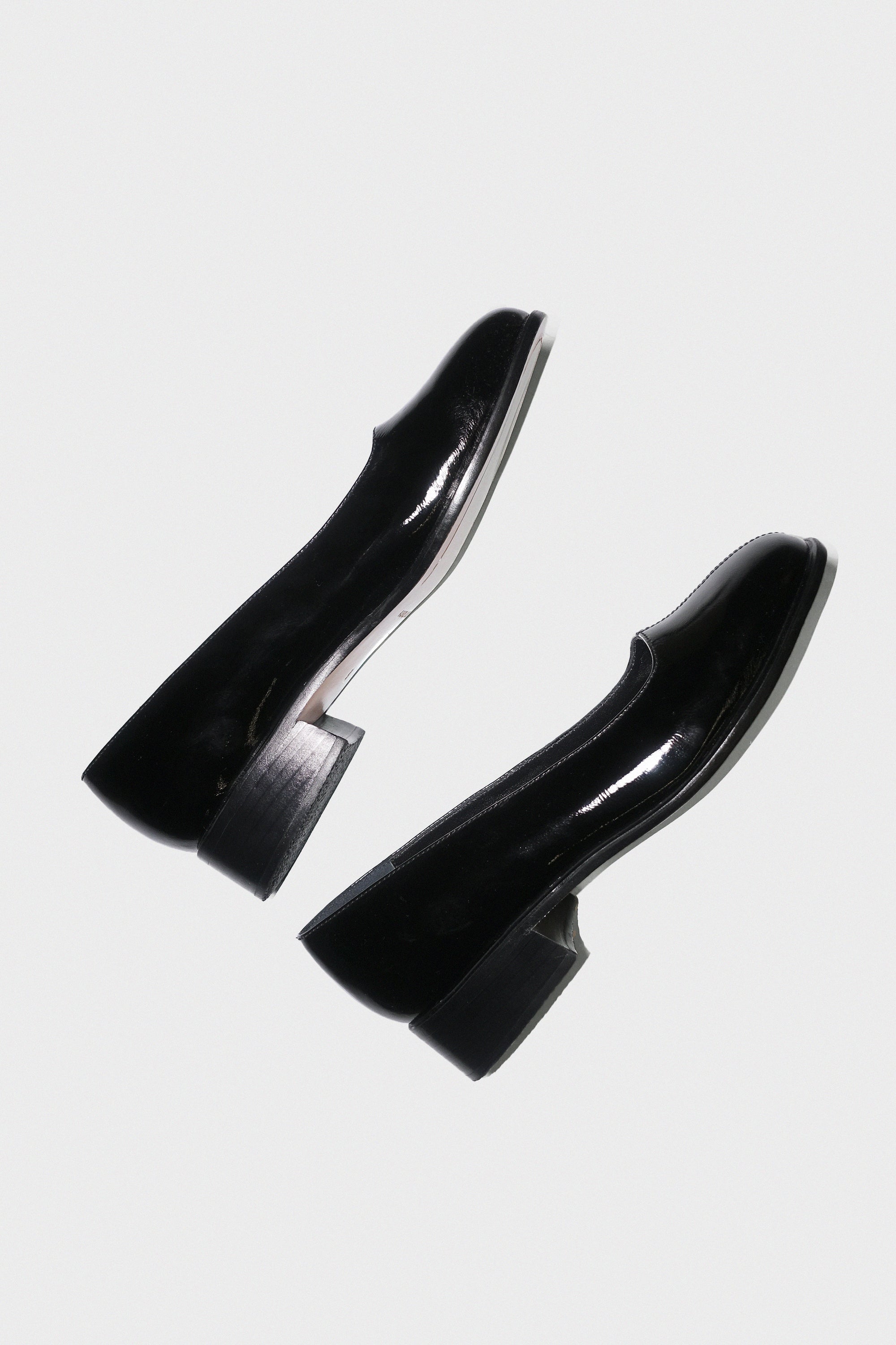 Smoking Sugar Loafer in Black Patent Leather by Rachel Comey