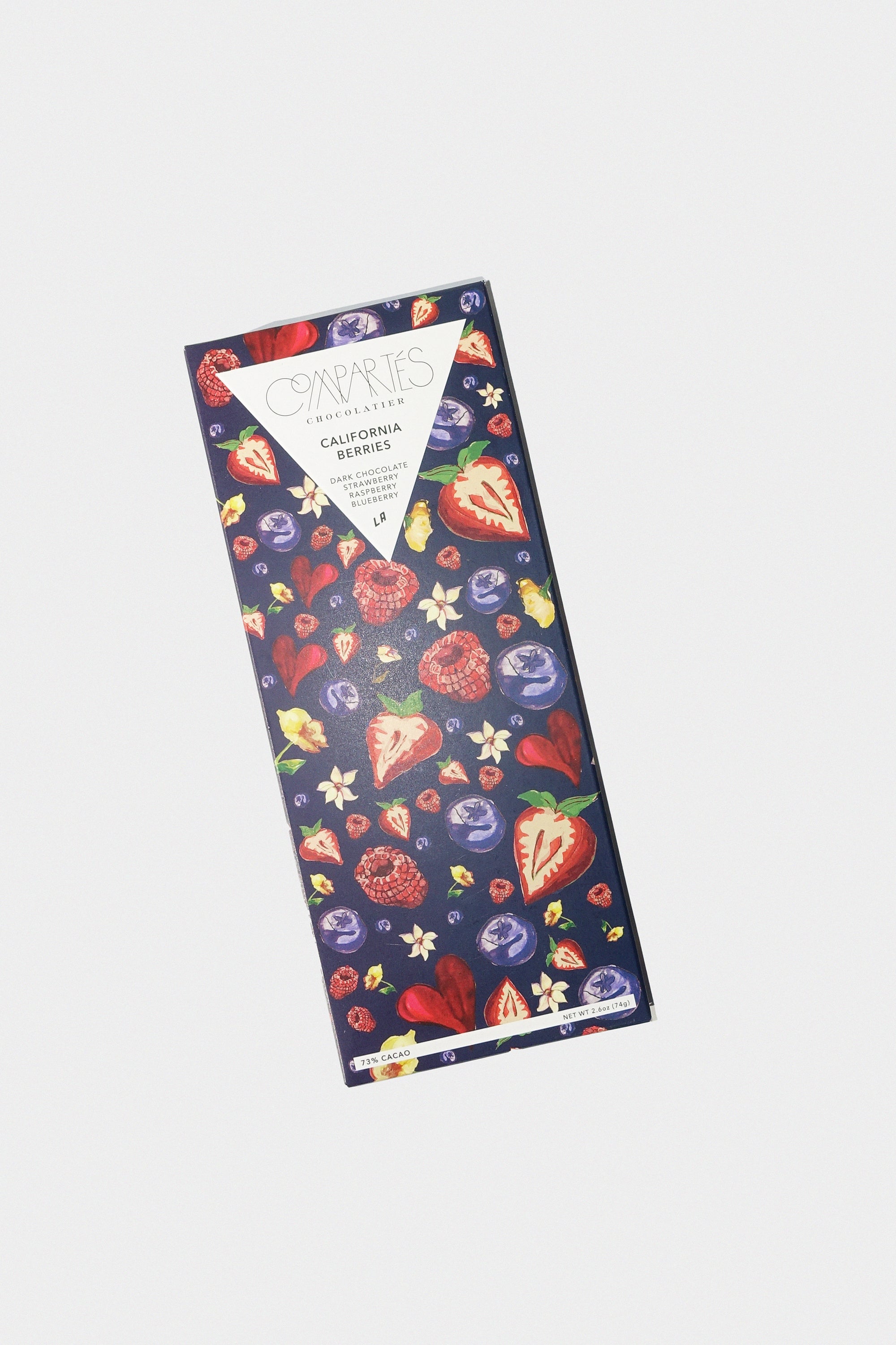 California Berries Dark Chocolate Bar by Compartes