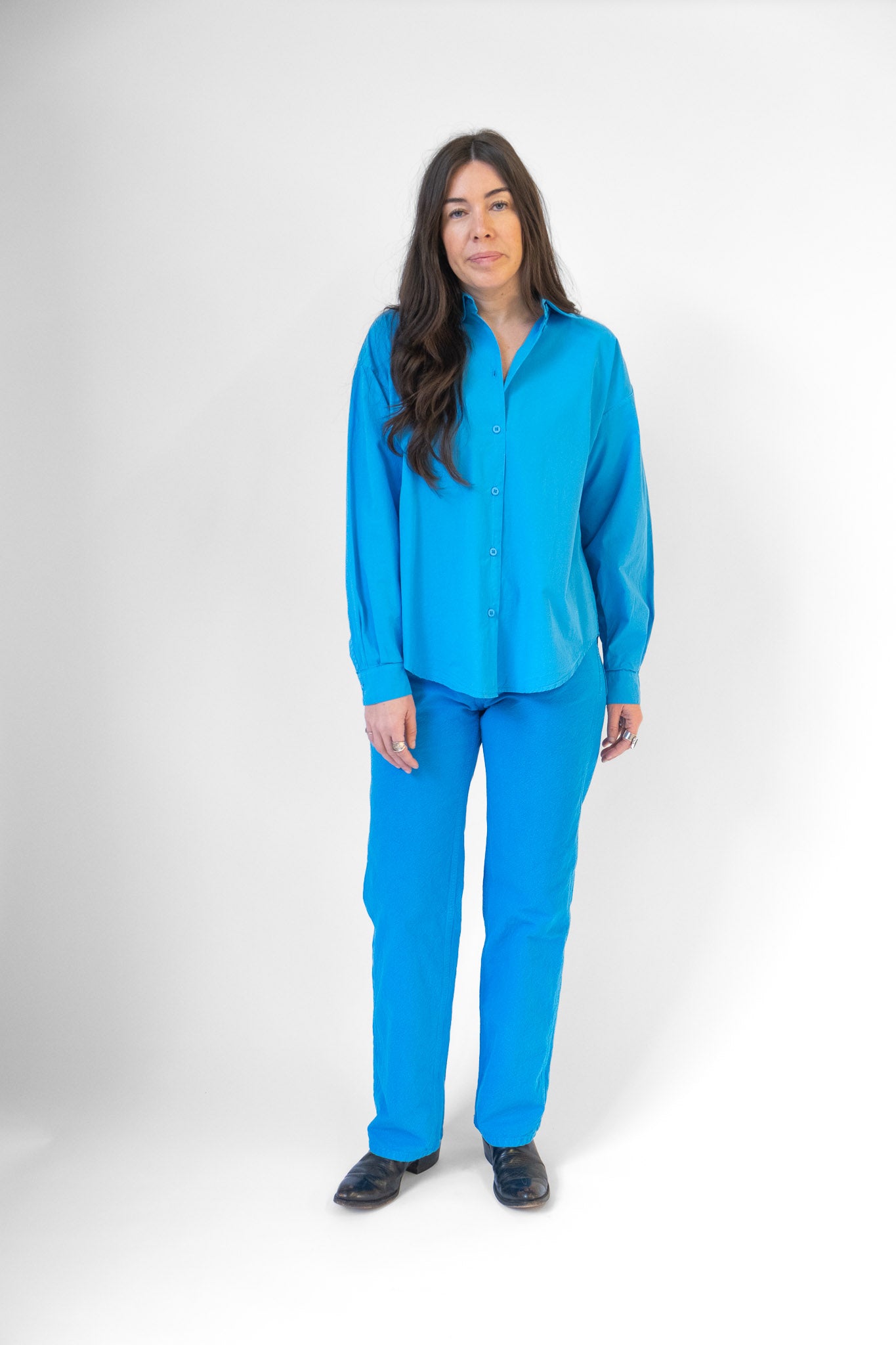 Alberta Shirt in Pool Blue