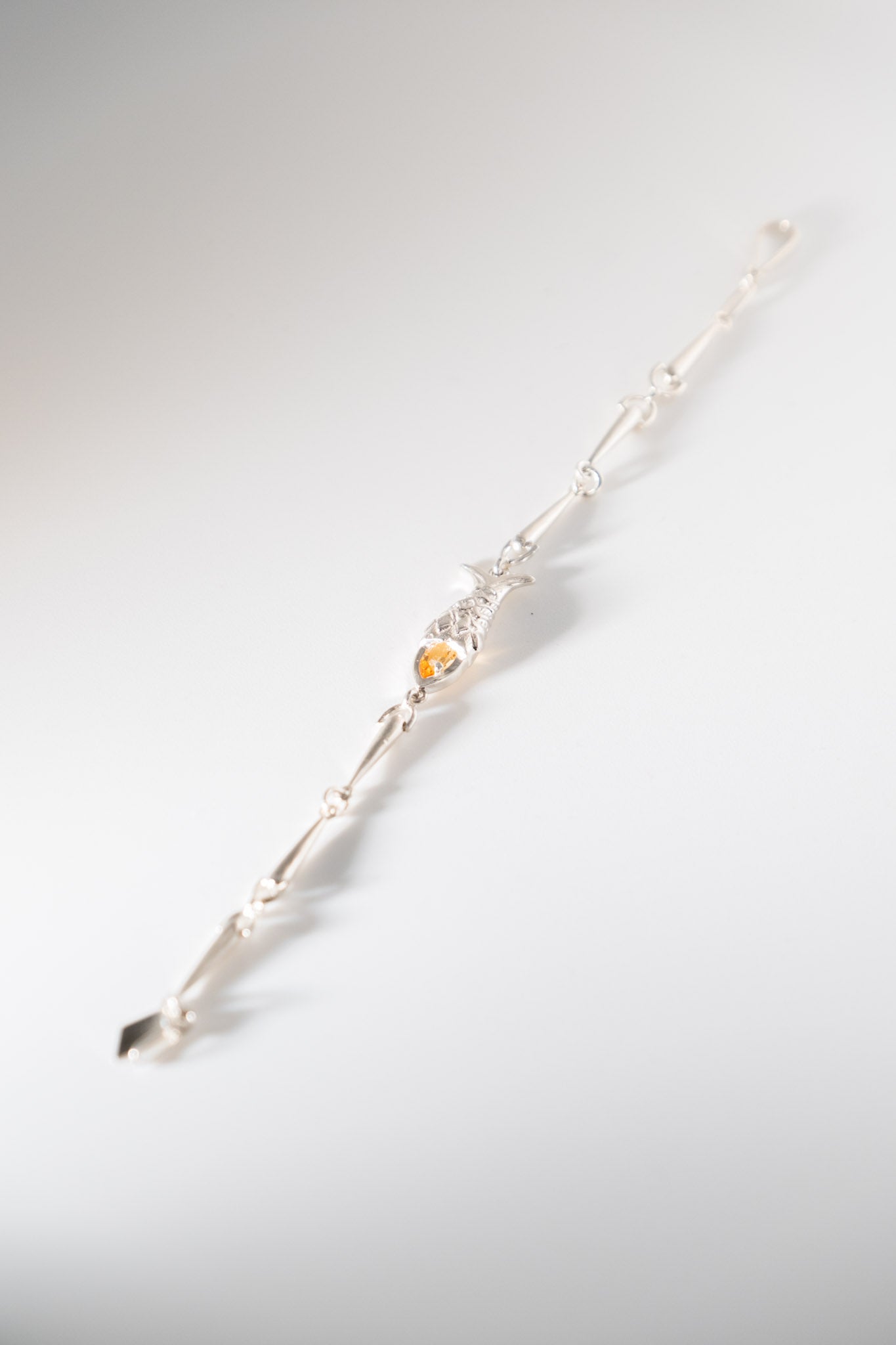 Pesca Bracelet in Sterling Silver & Citrine