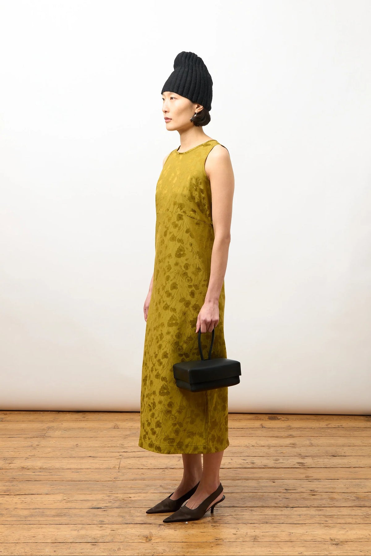 Erika Dress in Golden Ochre