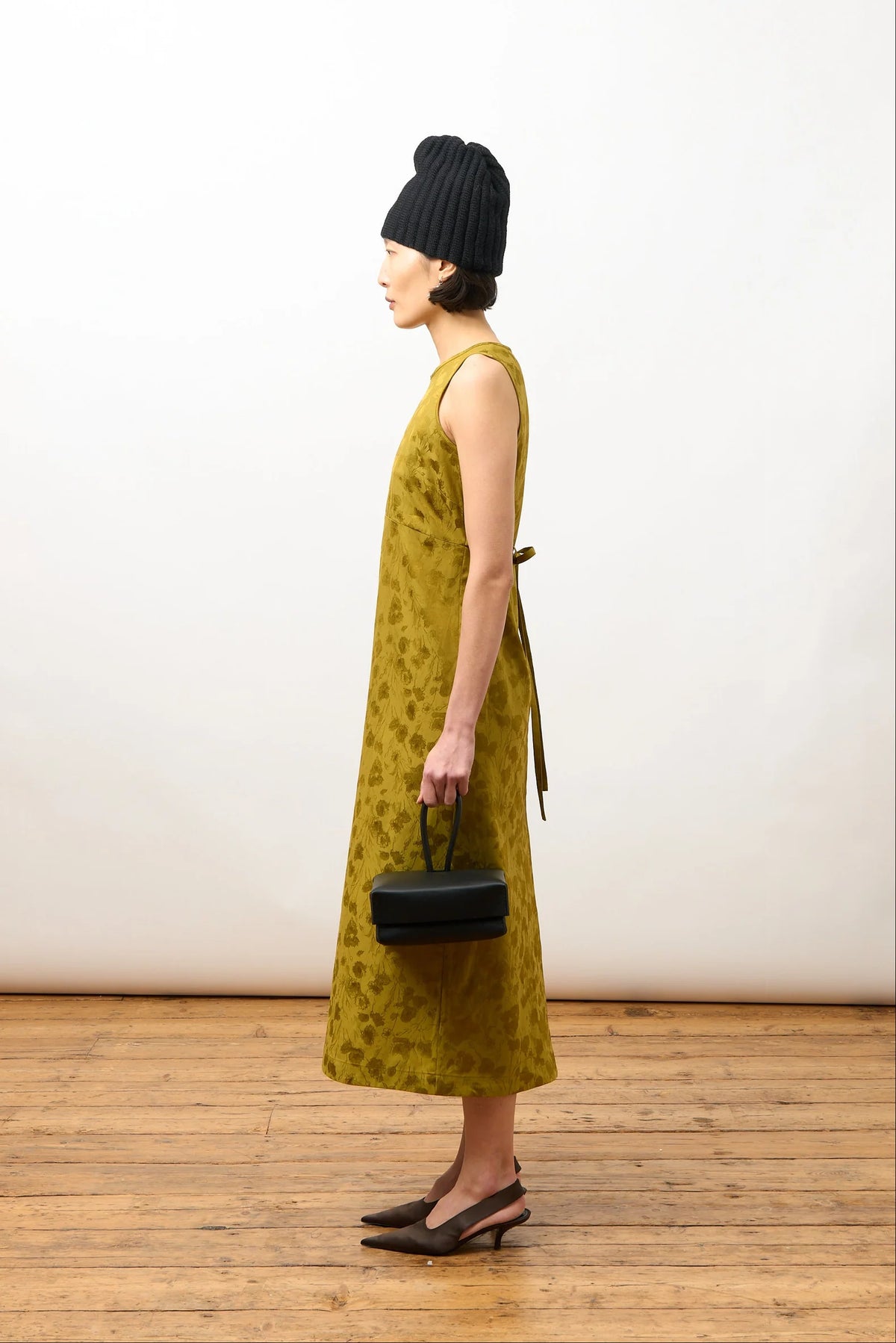 Erika Dress in Golden Ochre