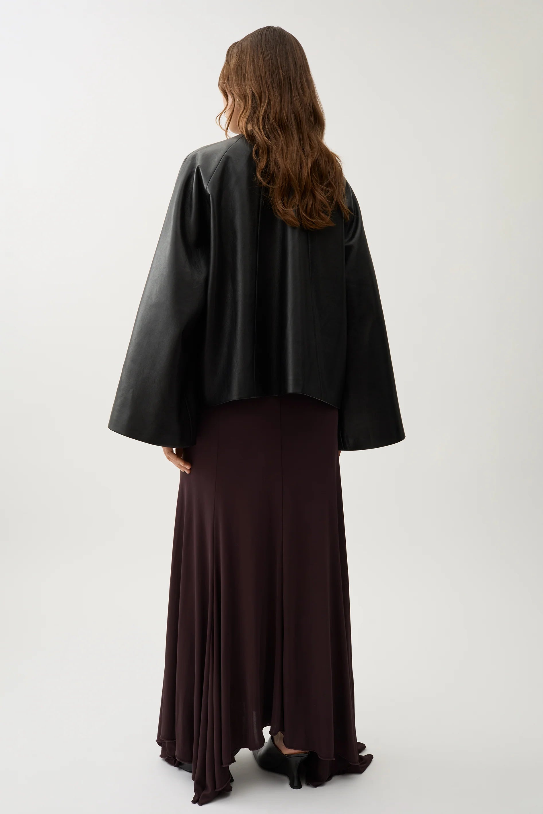 Cleo Jacket in Black Recycled Leather