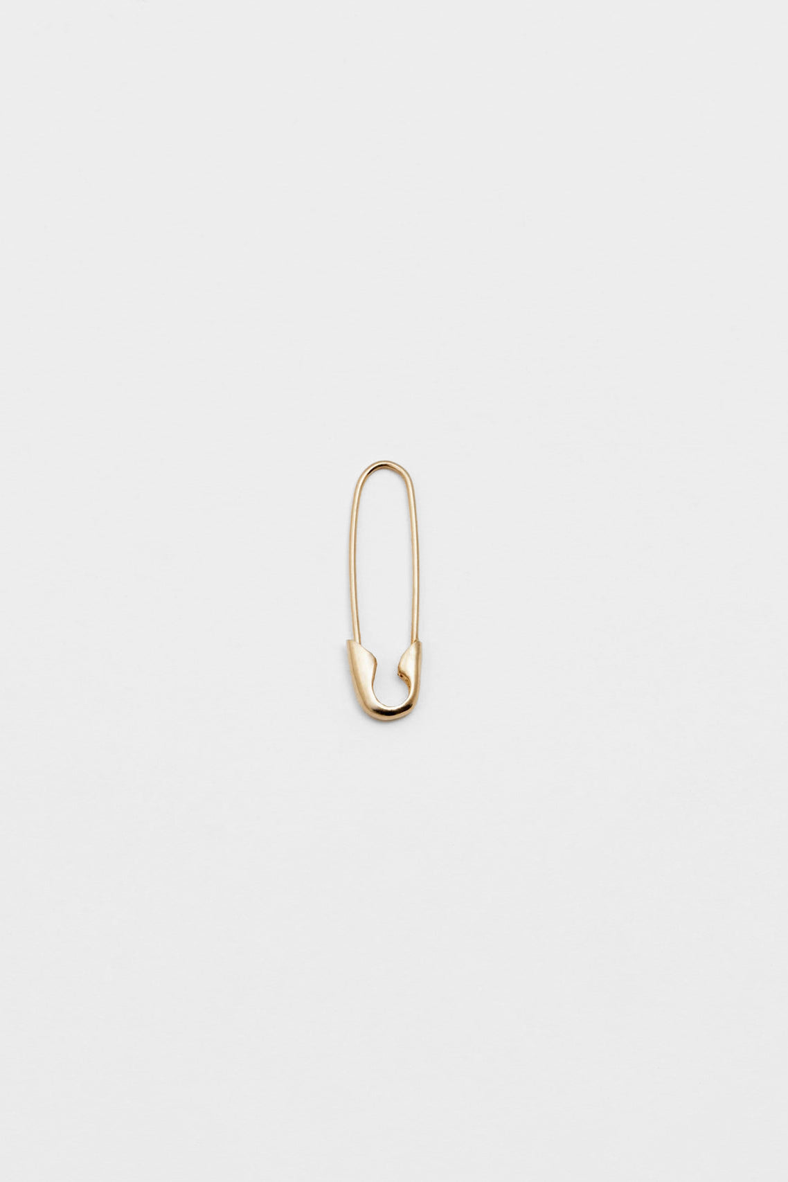 Safety Pin Earring in 14k Yellow Gold