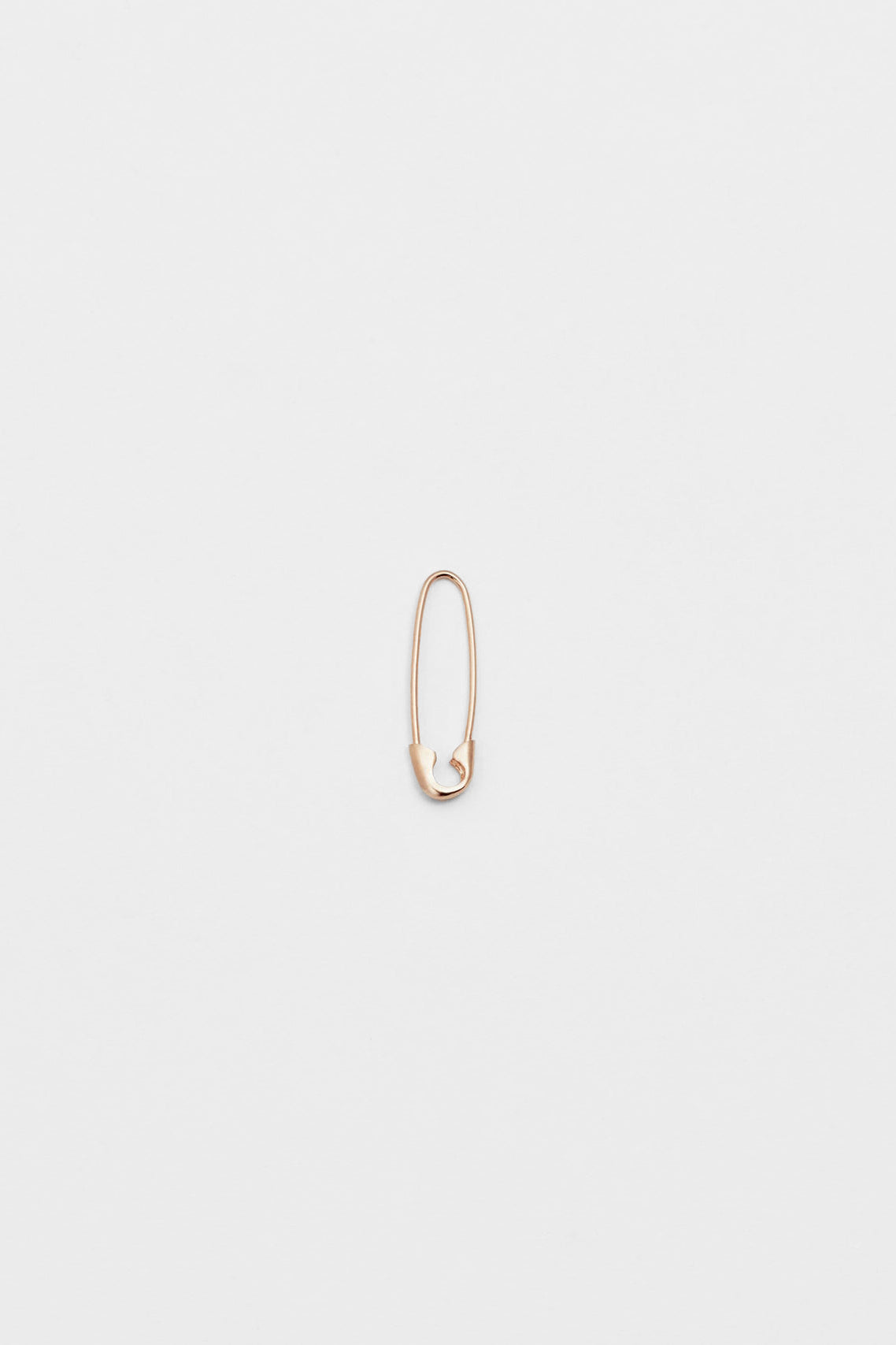 Mini Safety Pin Earring in 14k Rose Gold