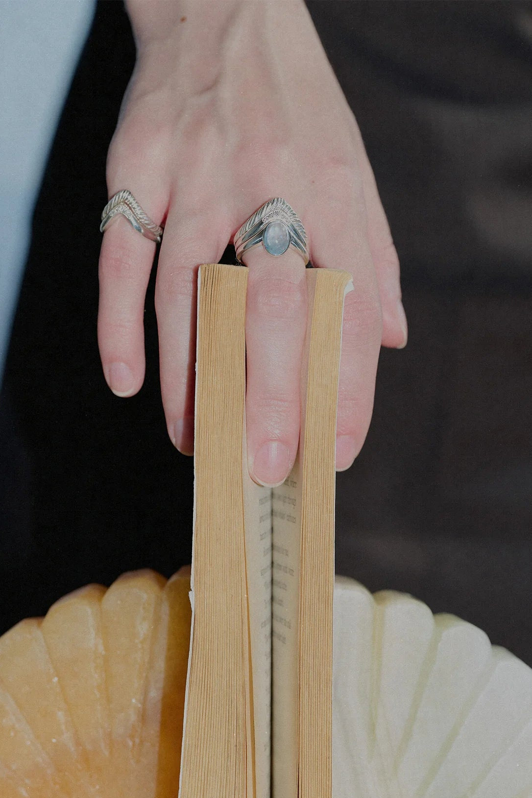 Horizon Ring in Sterling Silver & Aquamarine