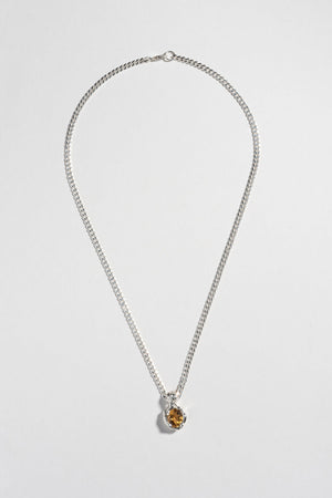 Prince Necklace in Sterling Silver & Citrine by Faris