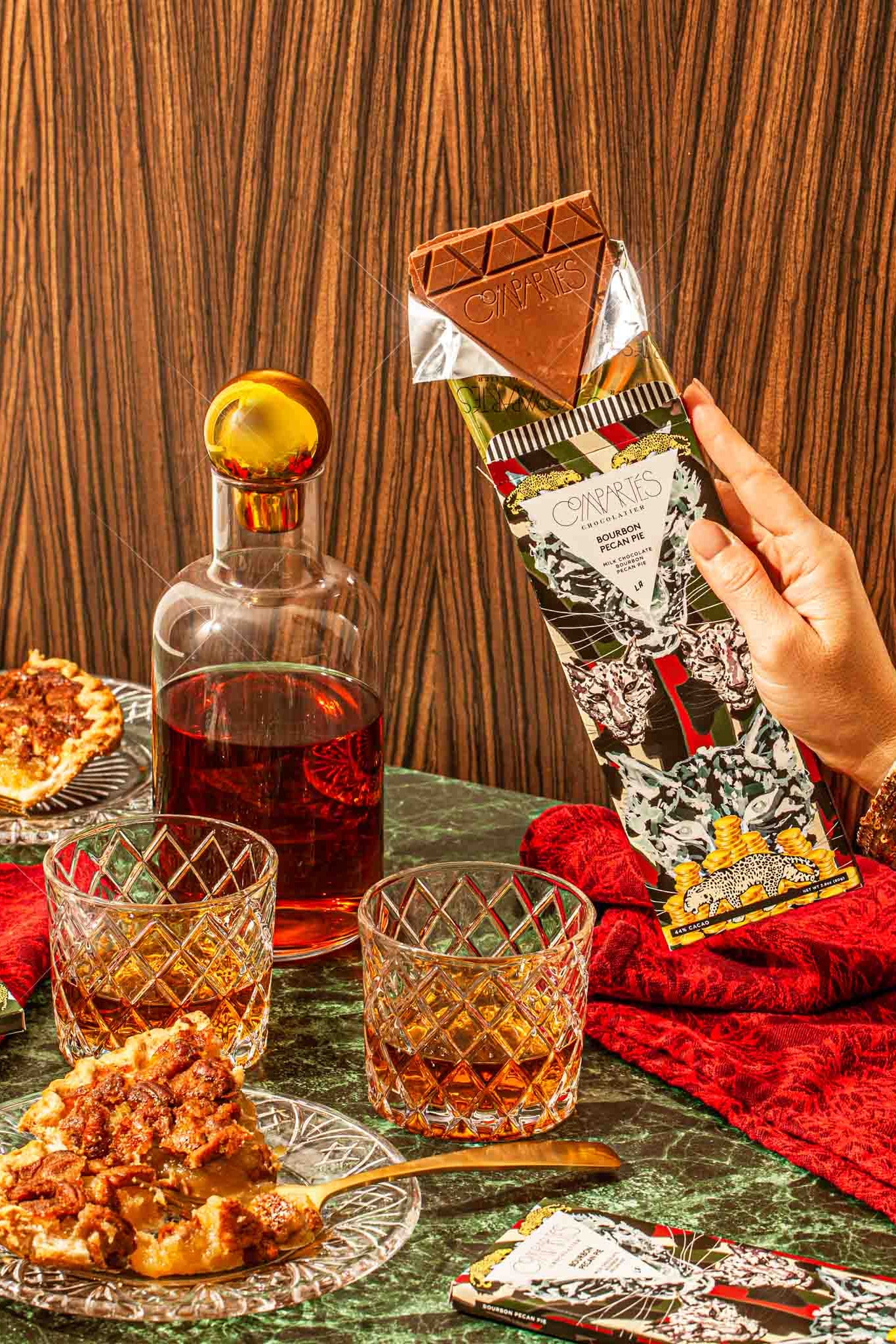 Bourbon Pecan Pie Milk Chocolate Bar