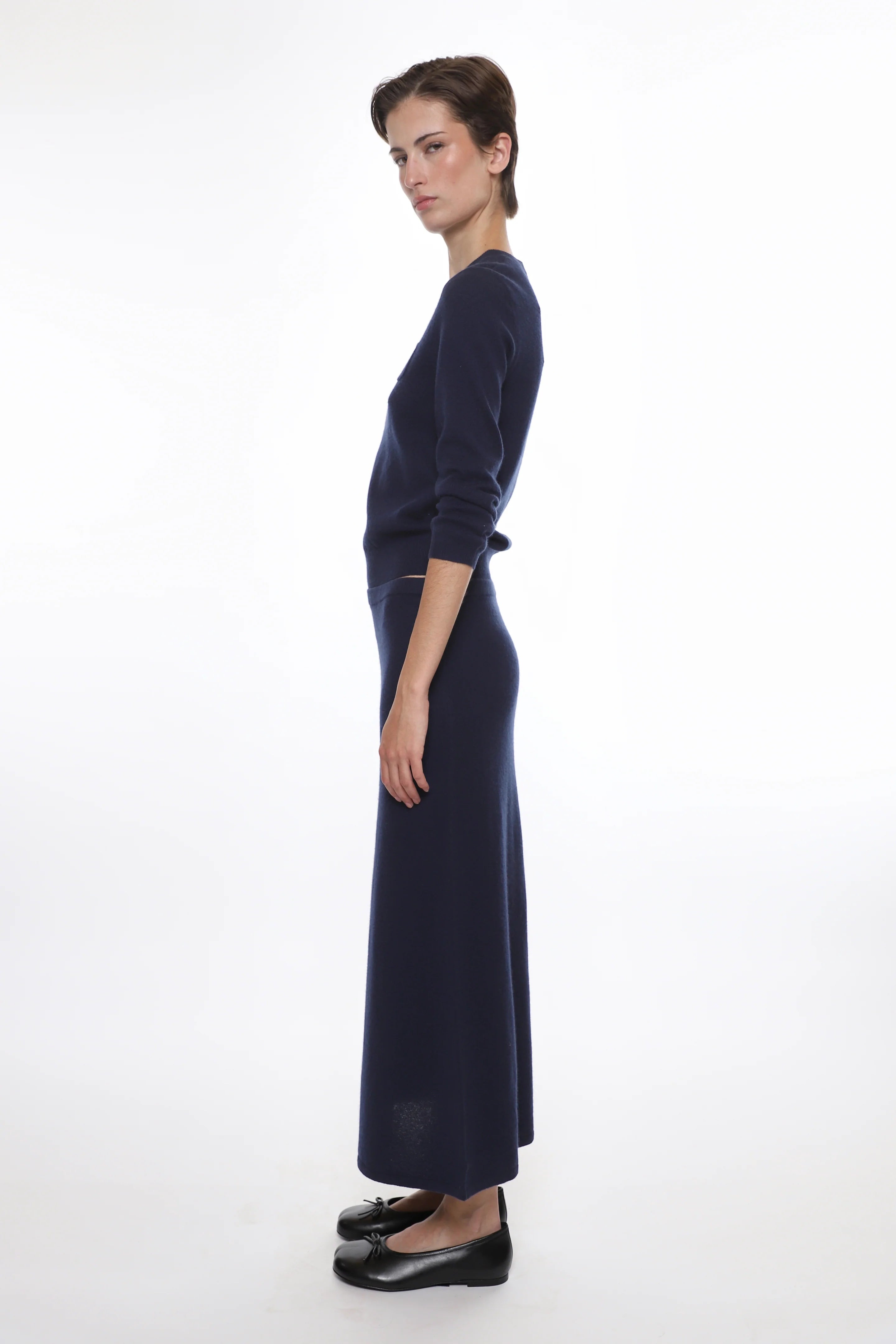 Bisky Cashmere Sweater in Navy