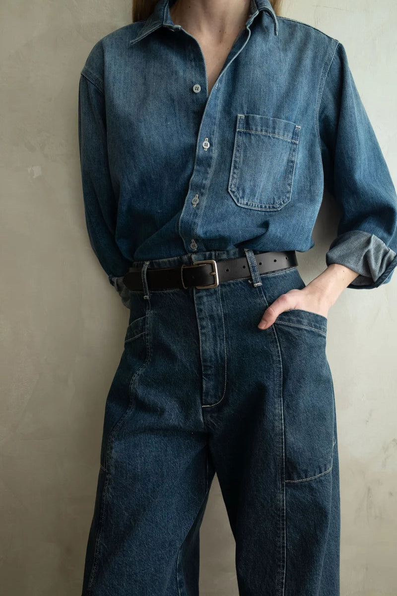 Denim Pocket Shirt in Vintage Indigo