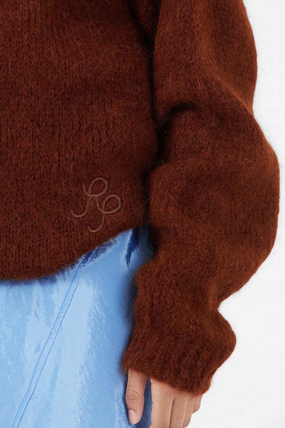 Toni Sweater in Brown Alpaca Blend by Rejina Pyo http://www.shoprecital.com