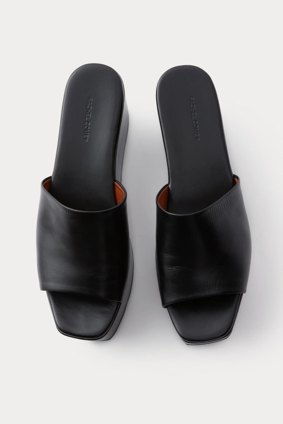 Ferow Wedge in Black Calf