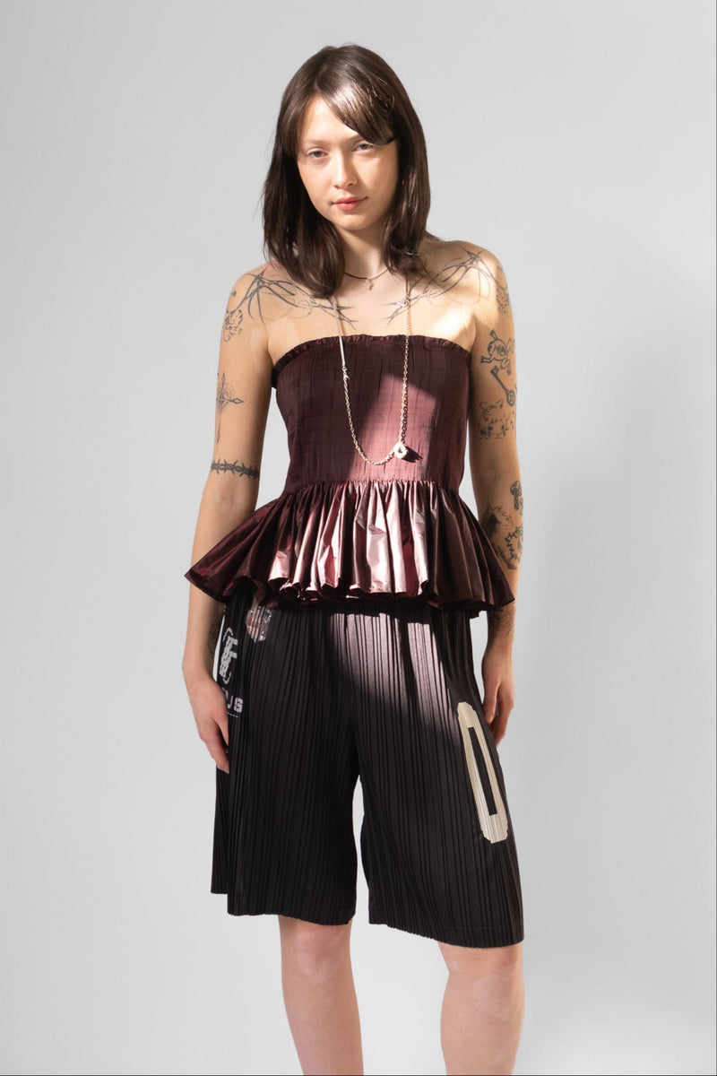 Olinda Corset in Deep Cherry