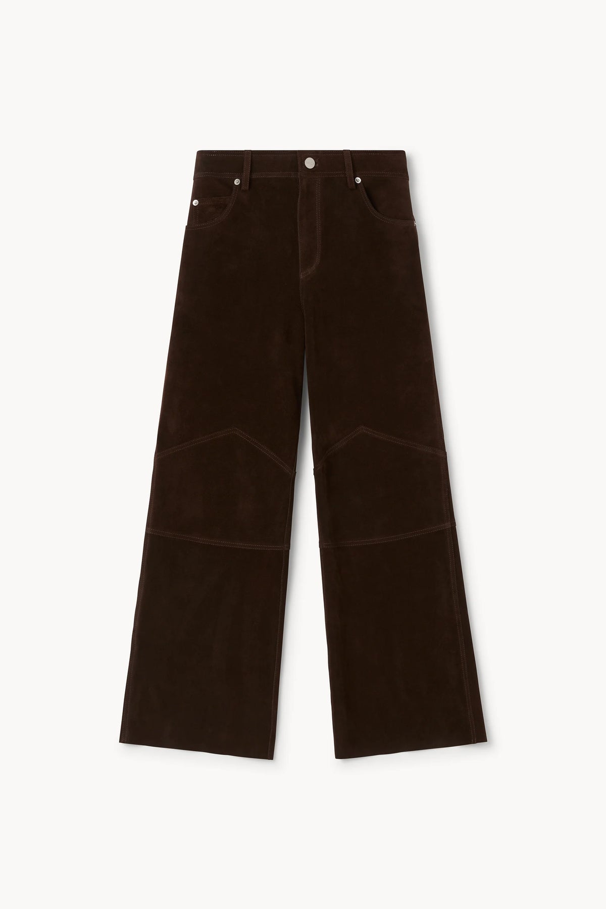 Joon Suede Kickflare Pant in Dark Coffee