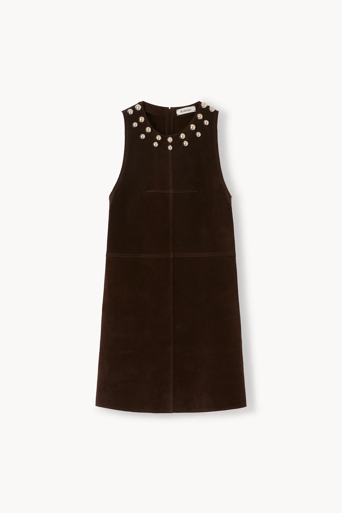 Minji Suede Dress in Dark Coffee