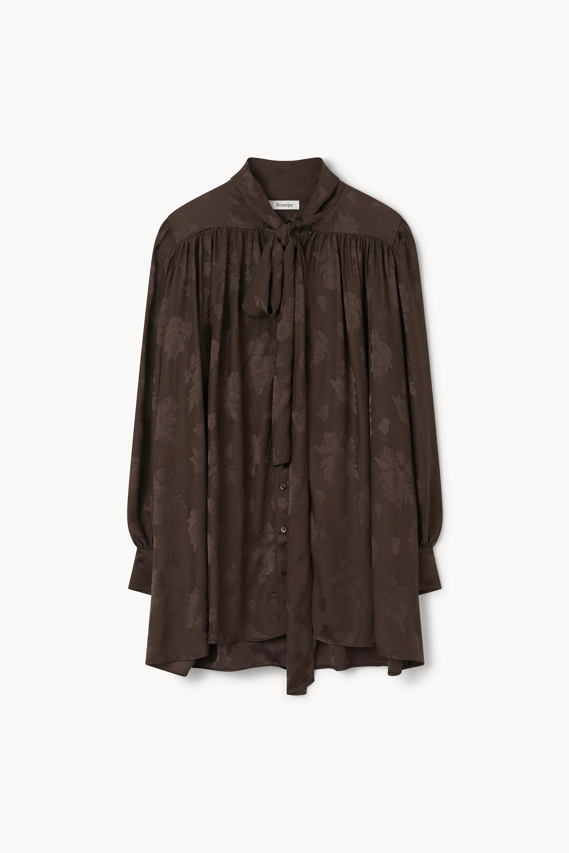 Nayou Mini Bow Tie Dress in Dark Coffee