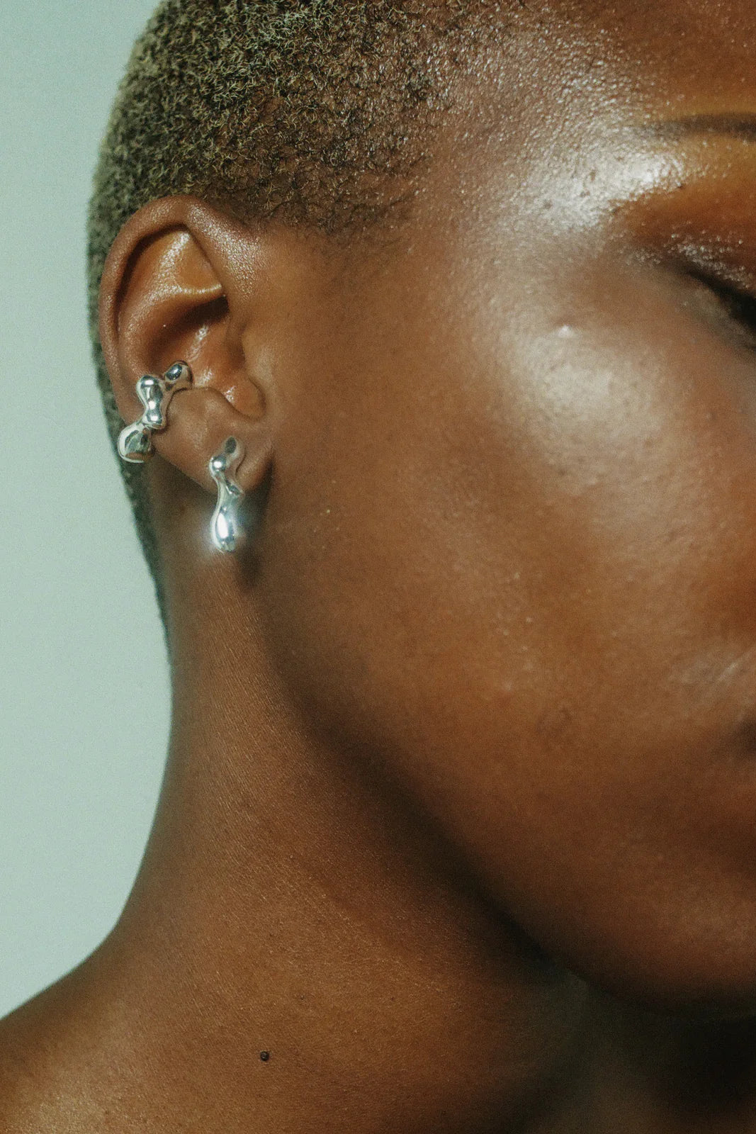 Small Seep Hoops in Sterling Silver