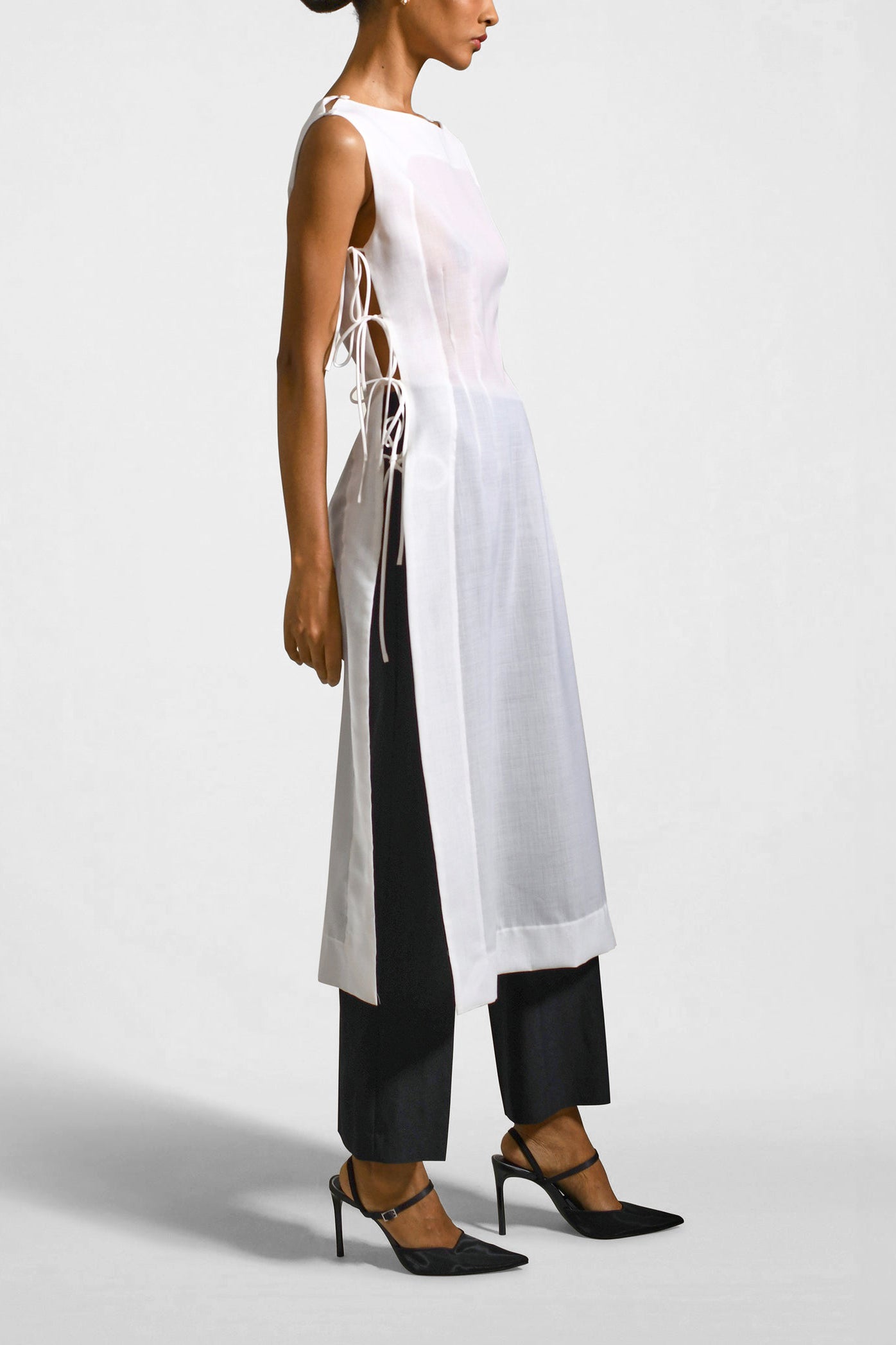 Elizabeth Vest Dress in Summer Wool Voile by Kallmeyer  http://www.shoprecital.com