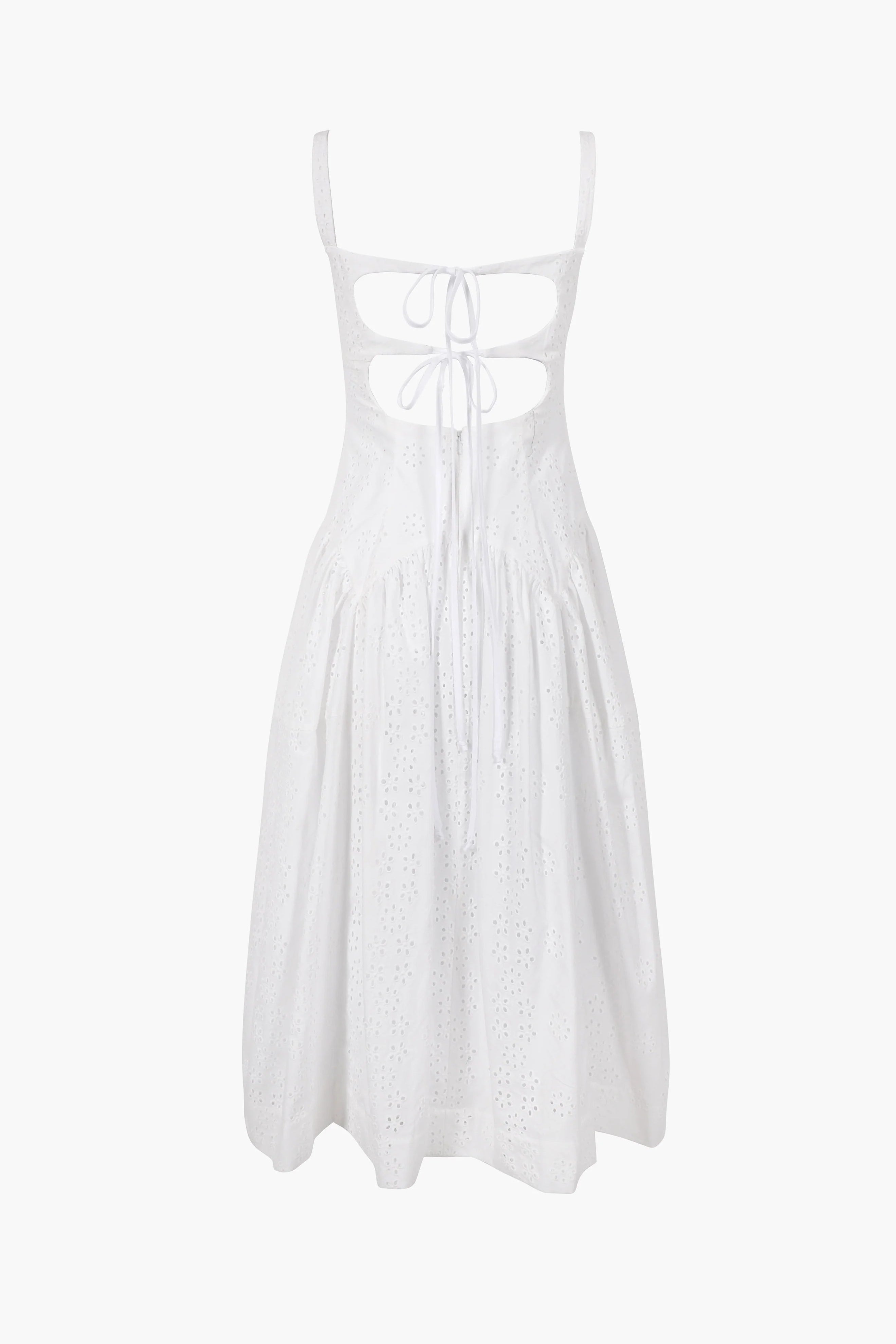 Cricket Dress in White Eyelet
