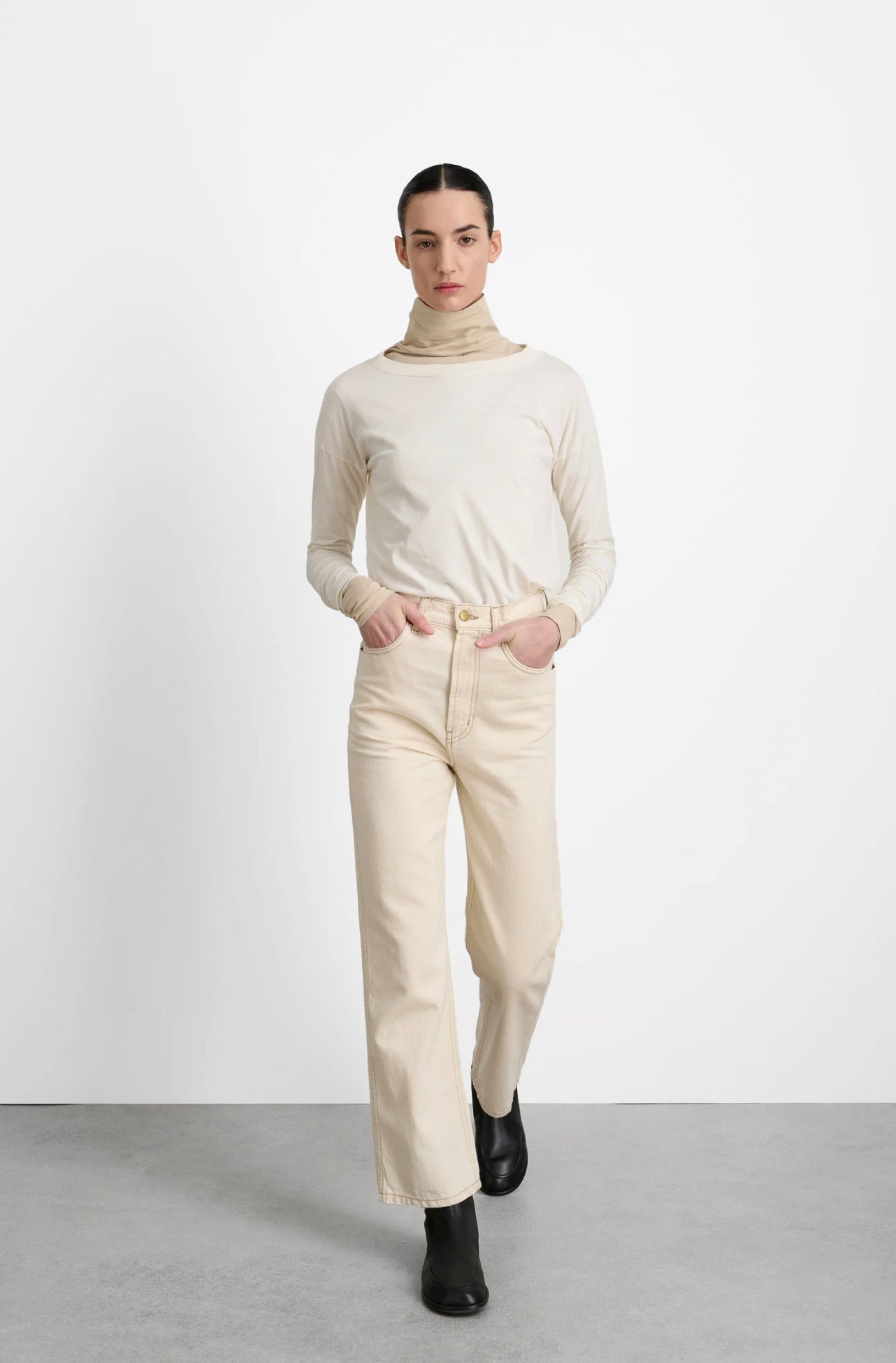 Plein Relaxed Straight Jean in Clair by B Sides