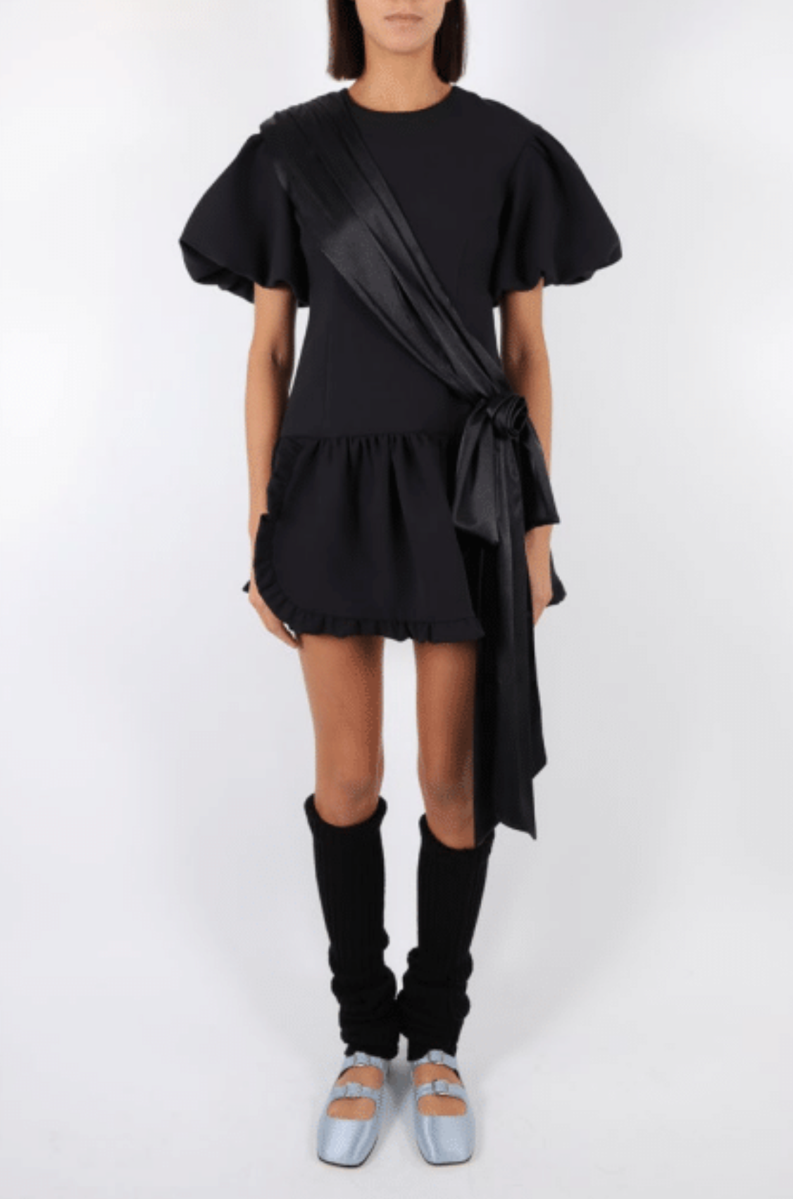 Filenes Dress in Black by Sandy Liang