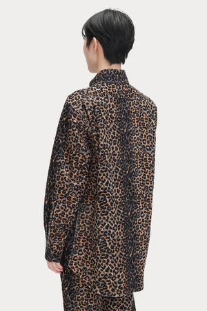 Supply Shirt in Leopard Corduroy by Rachel Comey