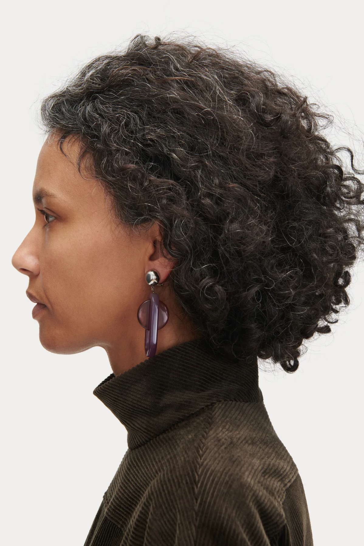Lohr Earring in Violet by Rachel Comey