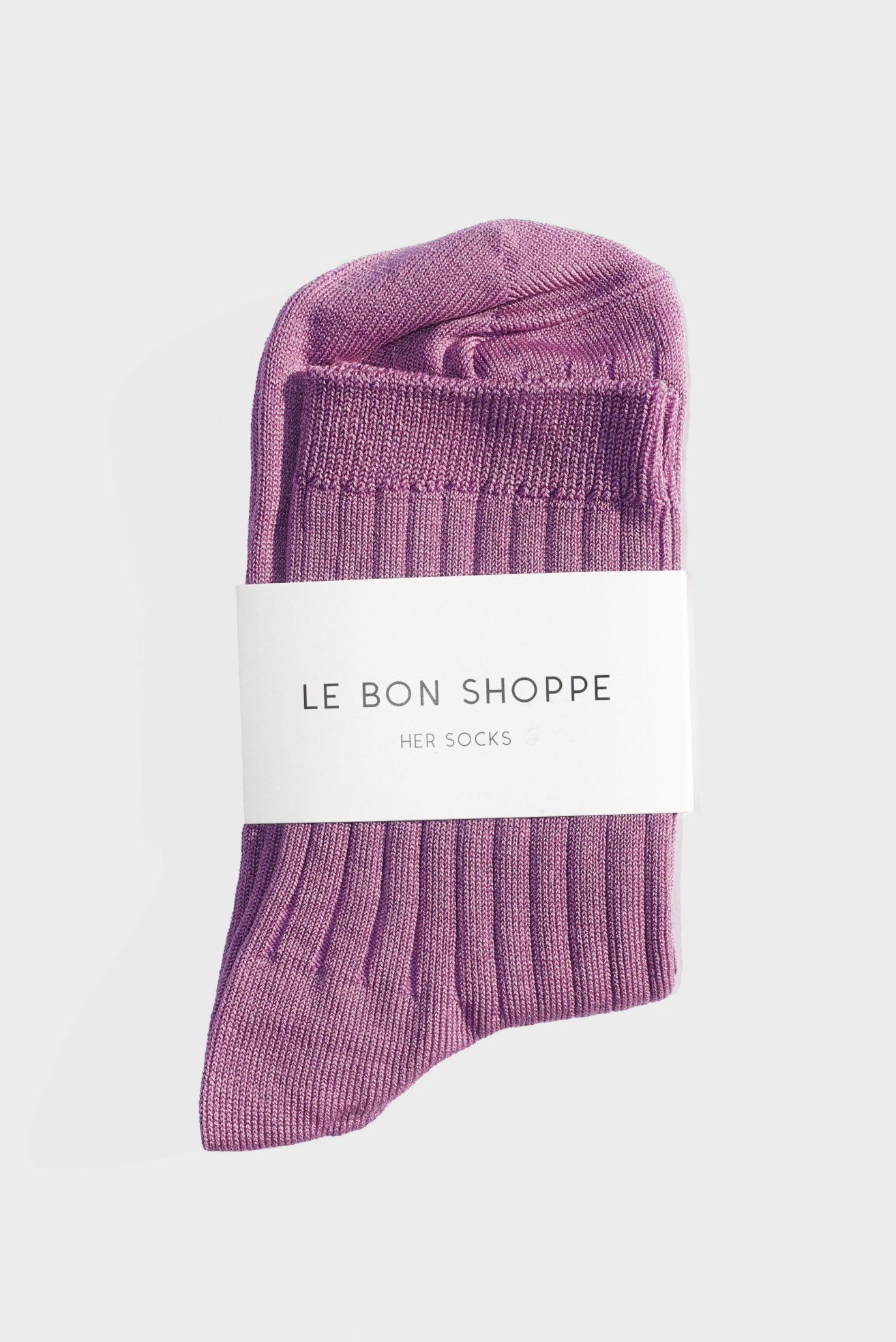 Her Socks in Orchid by Le Bon Shoppe