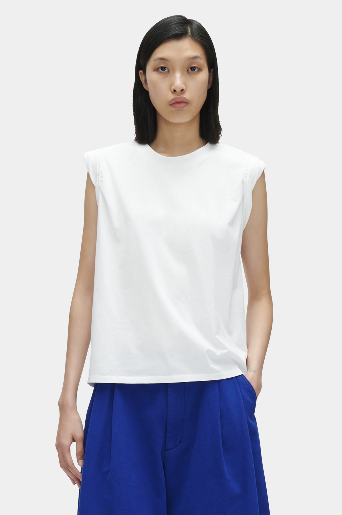 Miles Tee in White by Rachel Comey