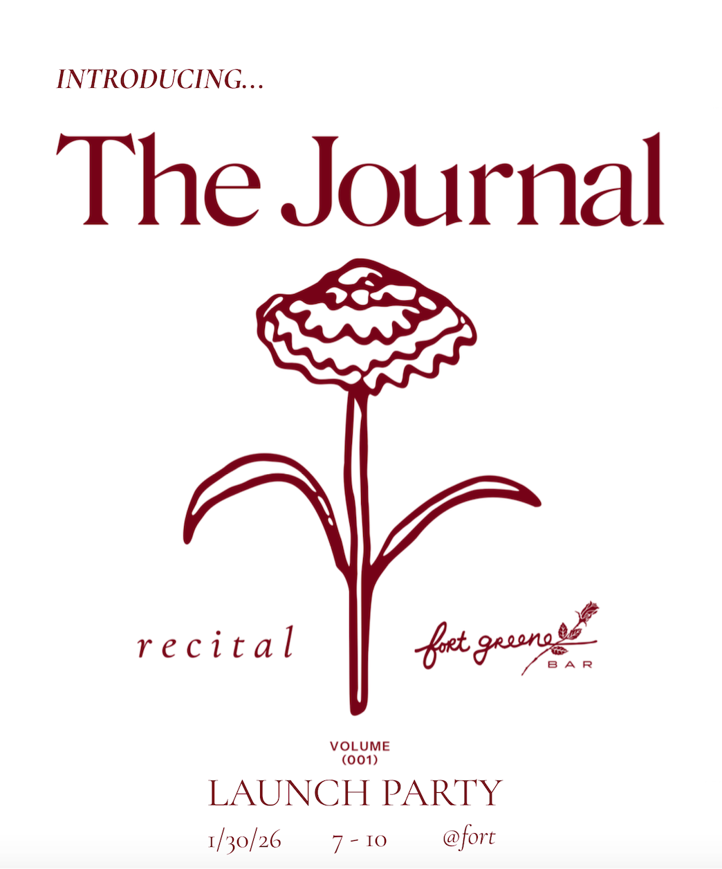 The Journal Launch Party at Fort Greene Bar