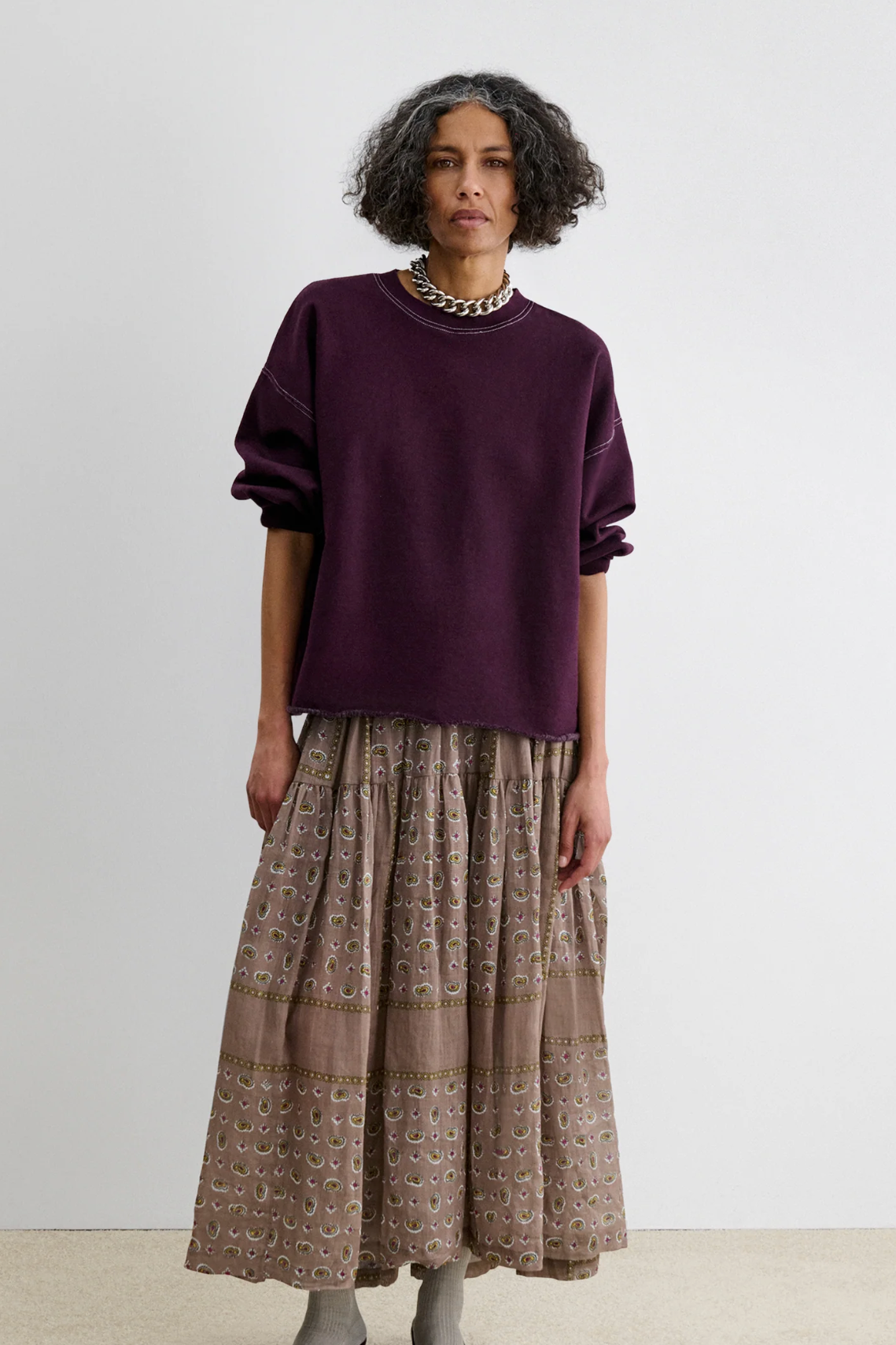 Fond Sweatshirt in Plum