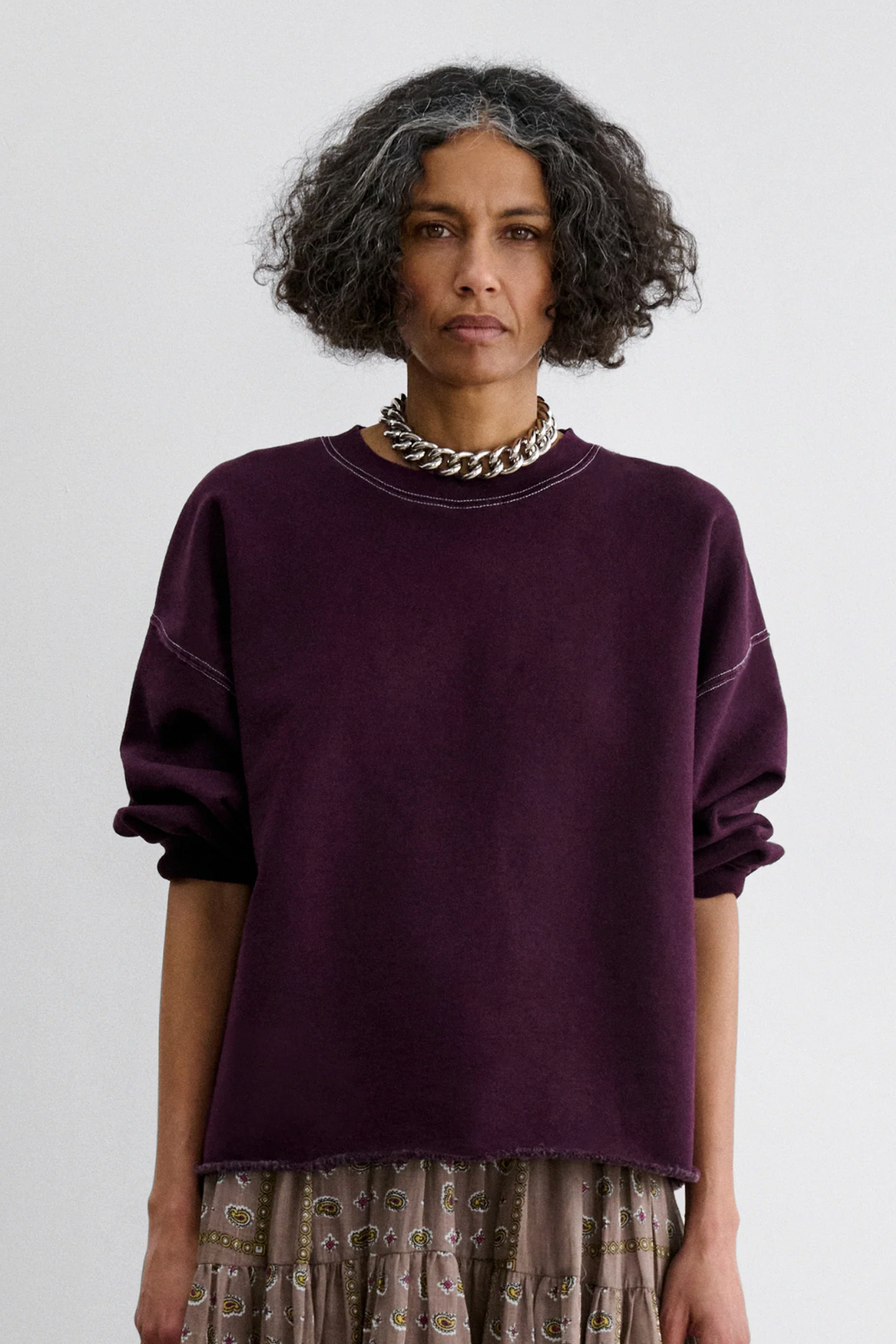 Fond Sweatshirt in Plum