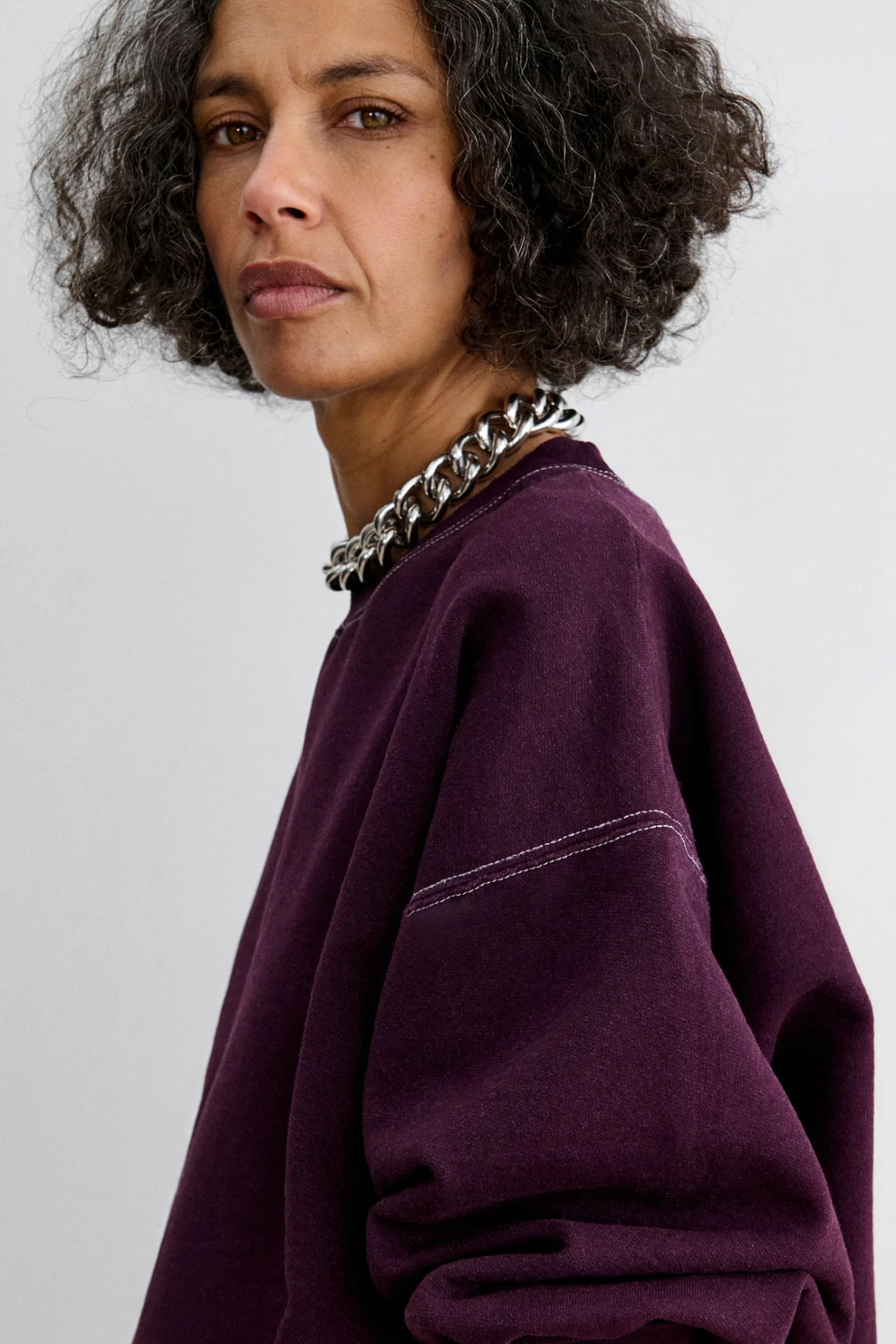 Fond Sweatshirt in Plum