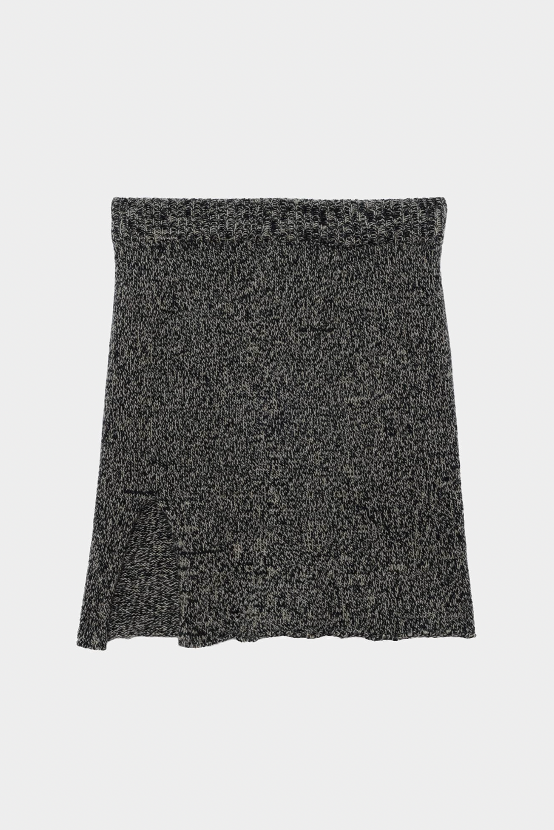 Kem Mini Skirt in Black & Camel Melange