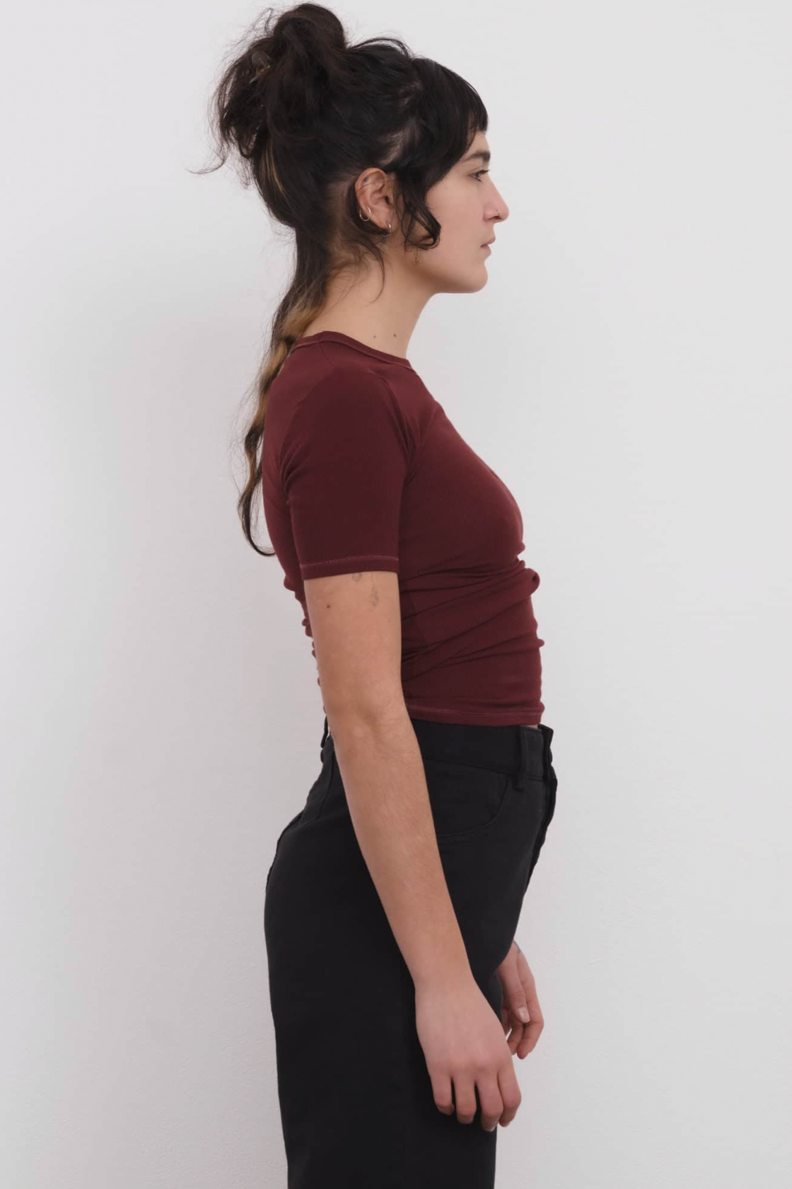 Heart Tee Shirt In Nara Red